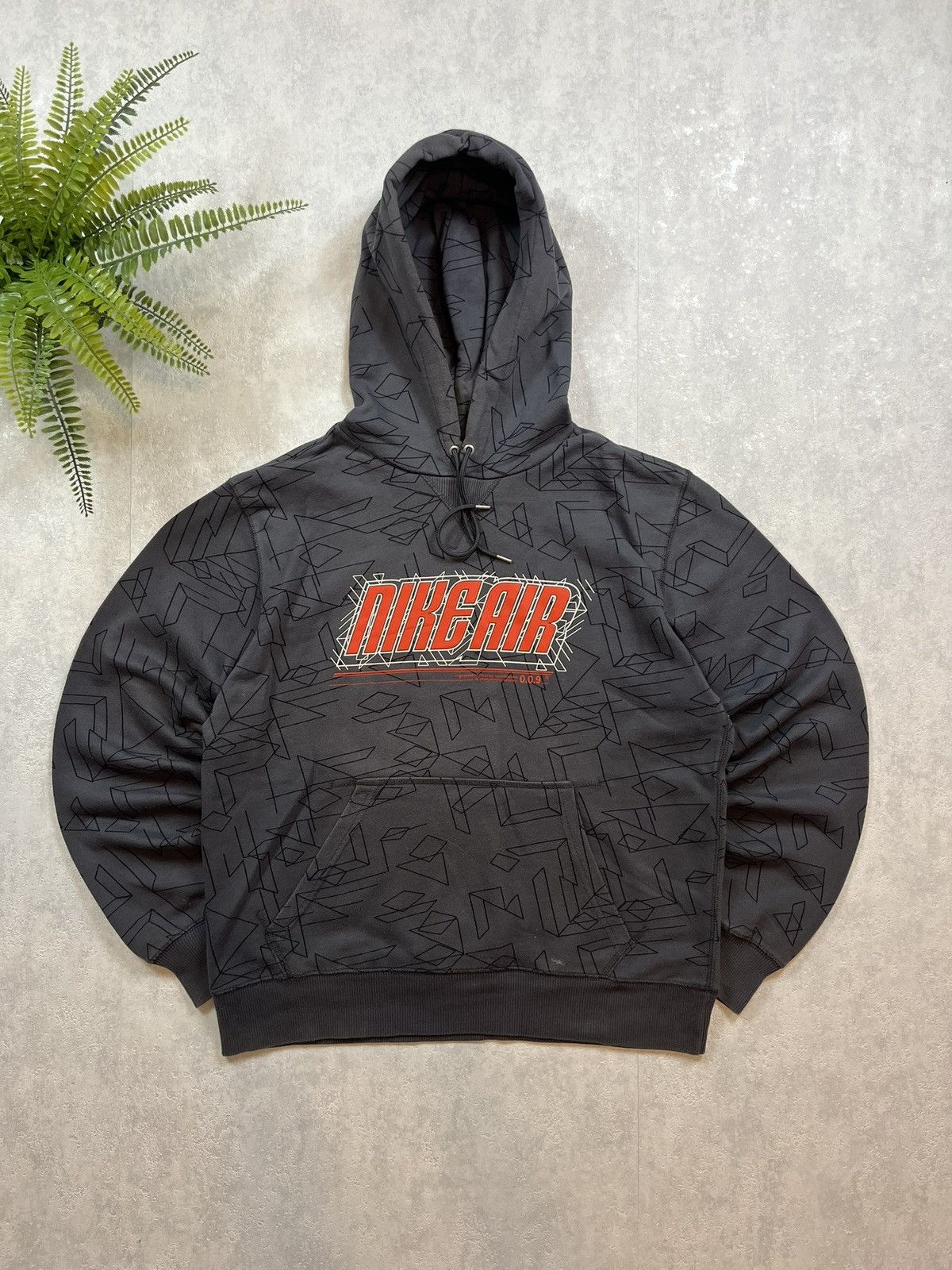 Nike × Vintage 00s Nike Air Big Logo Vintage Y2K Oversized Retro Hoodie Size US M / EU 48-50 / 2 - 1 Thumbnail