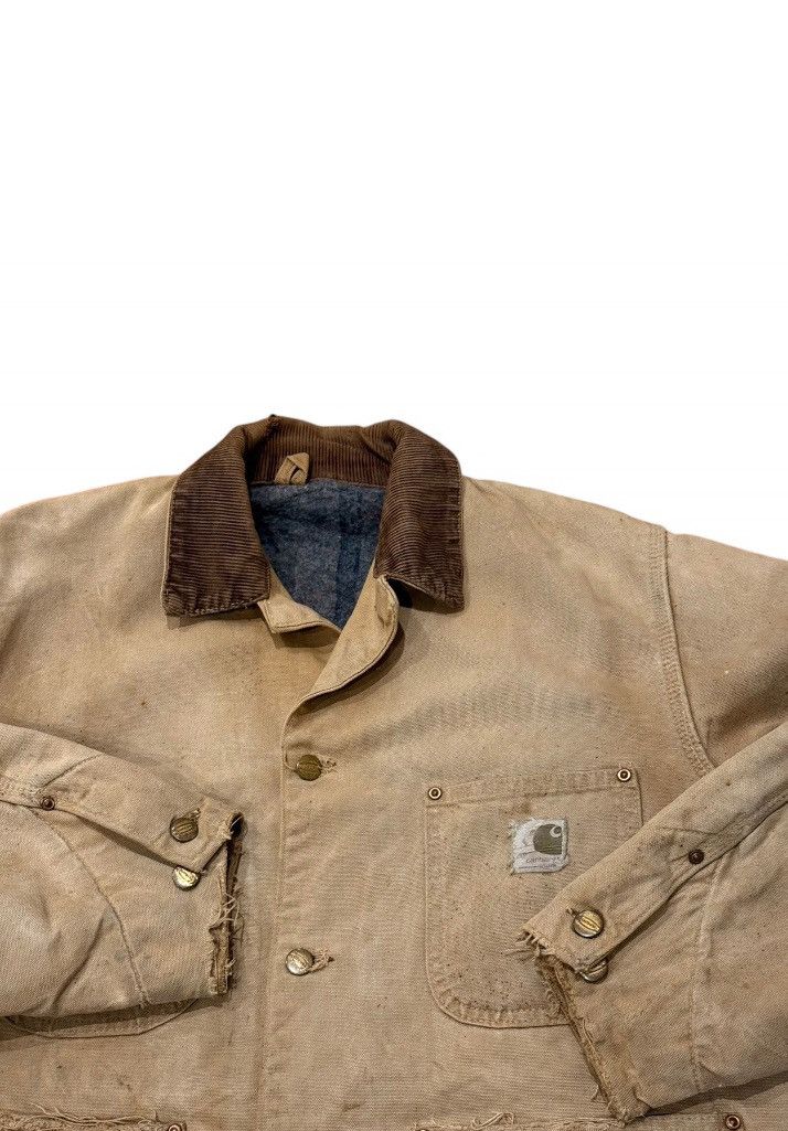 Carhartt Vintage 1960s Carhartt Michigan Chore Jacket – Made In USA 😍 Size US L / EU 52-54 / 3 - 6 Thumbnail