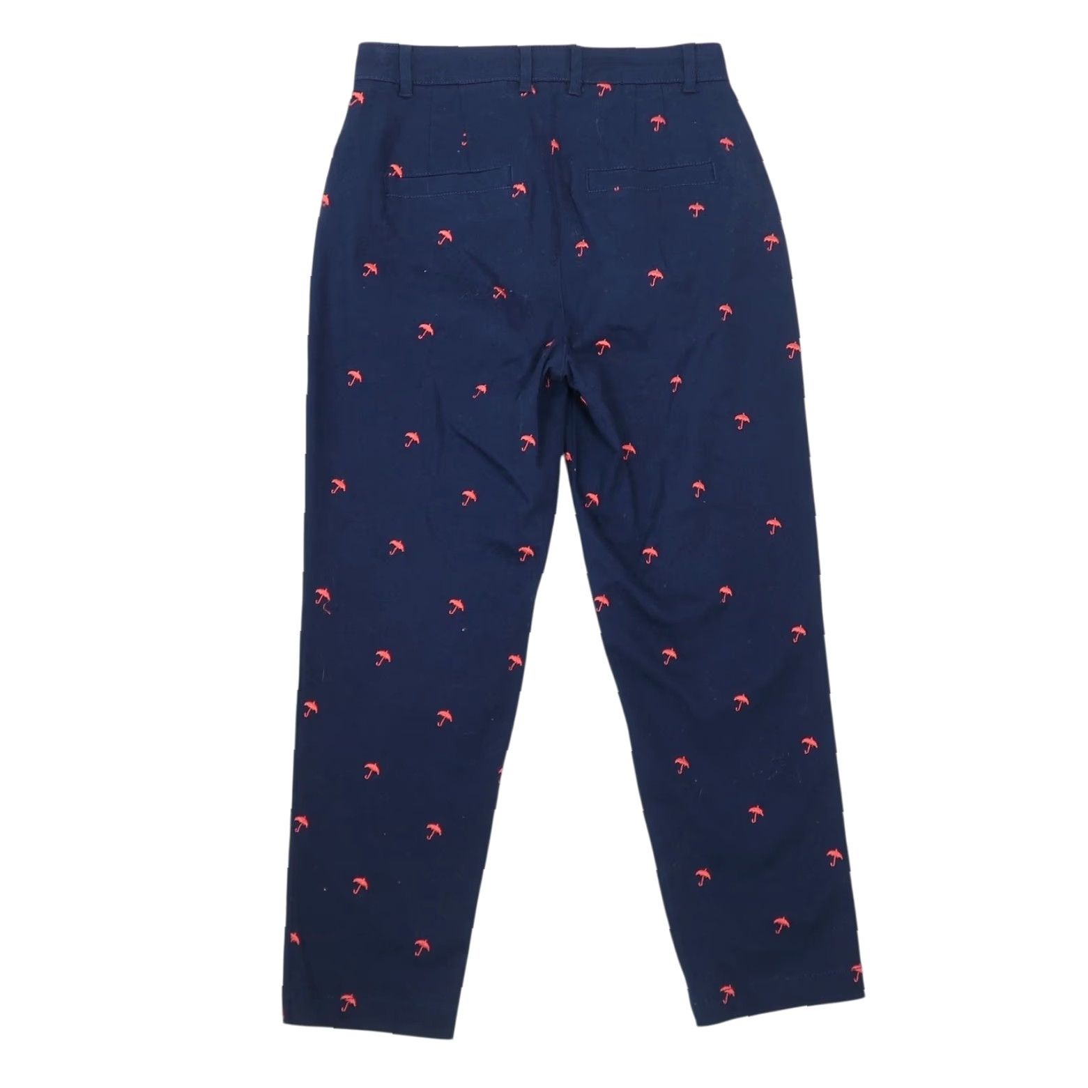 Vintage **VINTAGE ModCloth Navy Blue Embroidered Slim Straight Leg Pants 0 NWT** User: Vintage ModCloth Navy Blue Embroidered Slim Straight Leg Pants 0 NWT Size 25" / US 0 / IT 36 - 3 Thumbnail