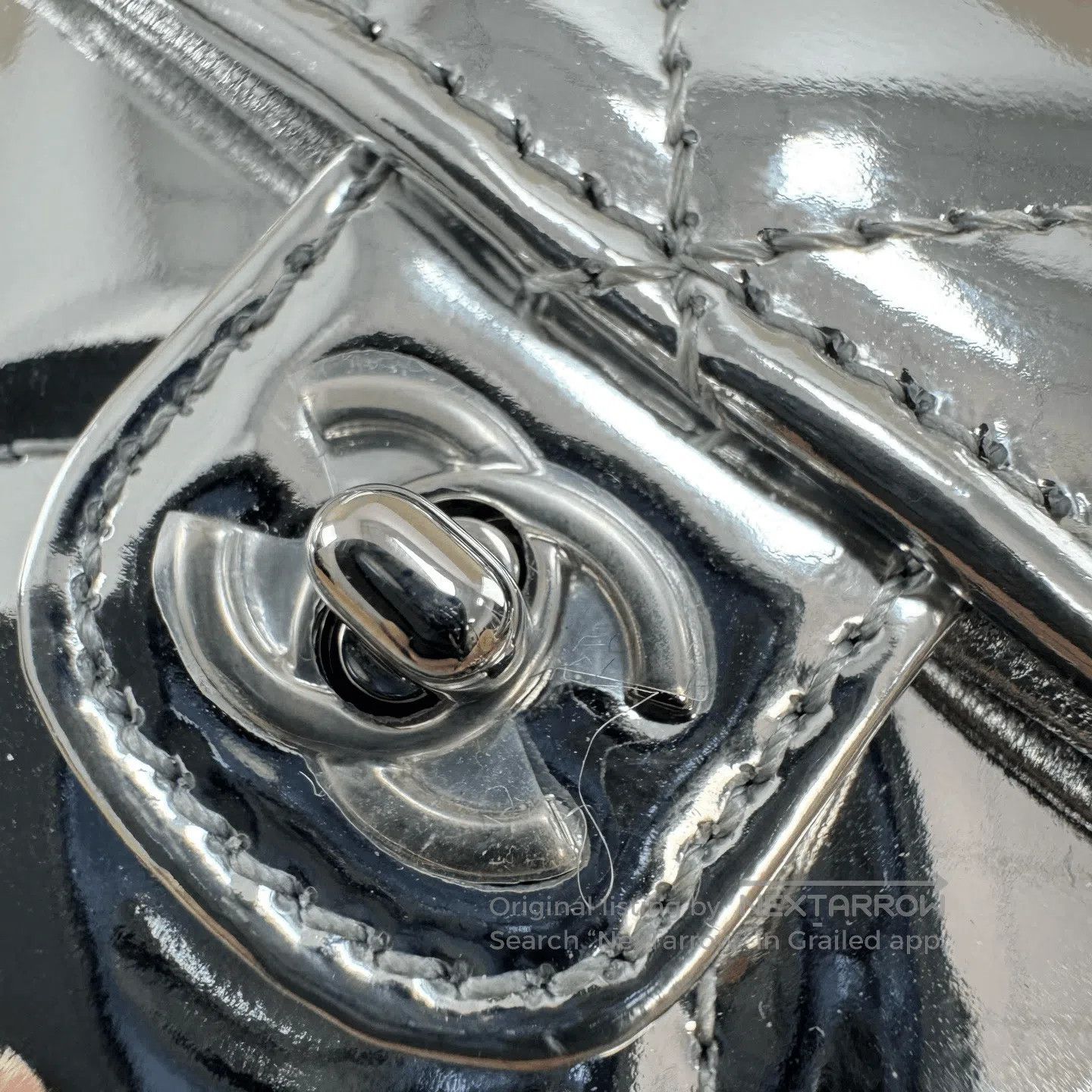 Chanel Chanel 25k Silver Handle Mini Flap Bag. Size ONE SIZE - 7 Thumbnail