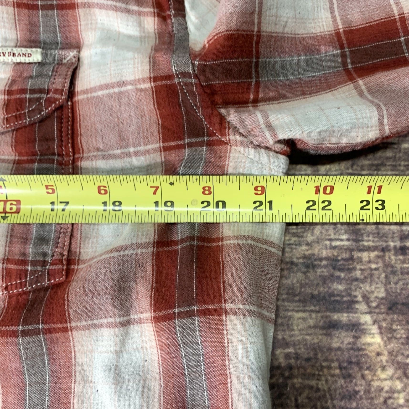 Lucky Brand Lucky Brand Mens Shirt Large Red Plaid Snap Button Up Long Sleeve Classic Fit Size US L / EU 52-54 / 3 - 4 Thumbnail