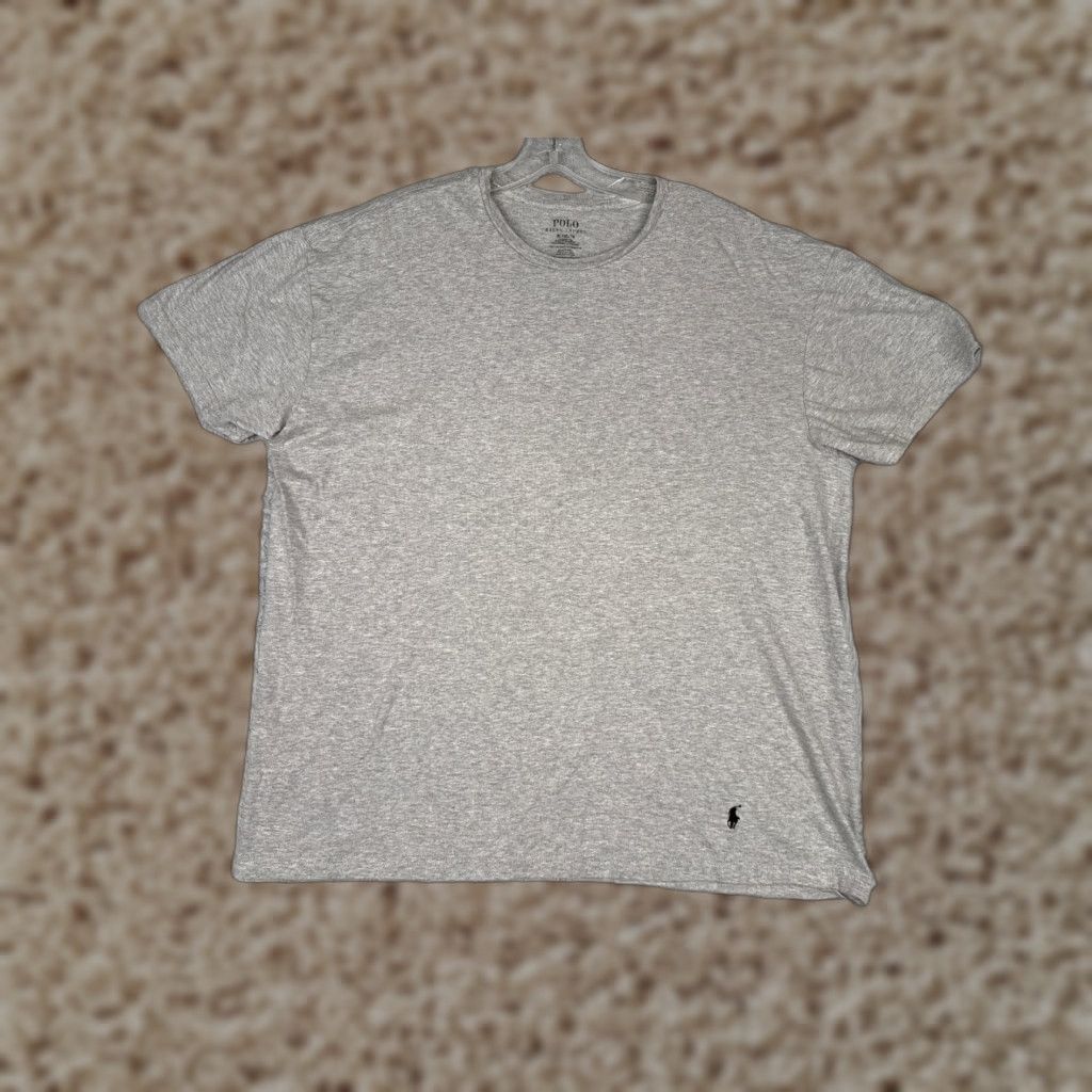 Ralph Lauren Polo Ralph Lauren Shirt Adult XL Gray Short Sleeve Crew Cotton READ - Mens T-Shirt, Embroidered Logo, Jersey, Classic Fit Size US XL / EU 56 / 4 - 1 Thumbnail