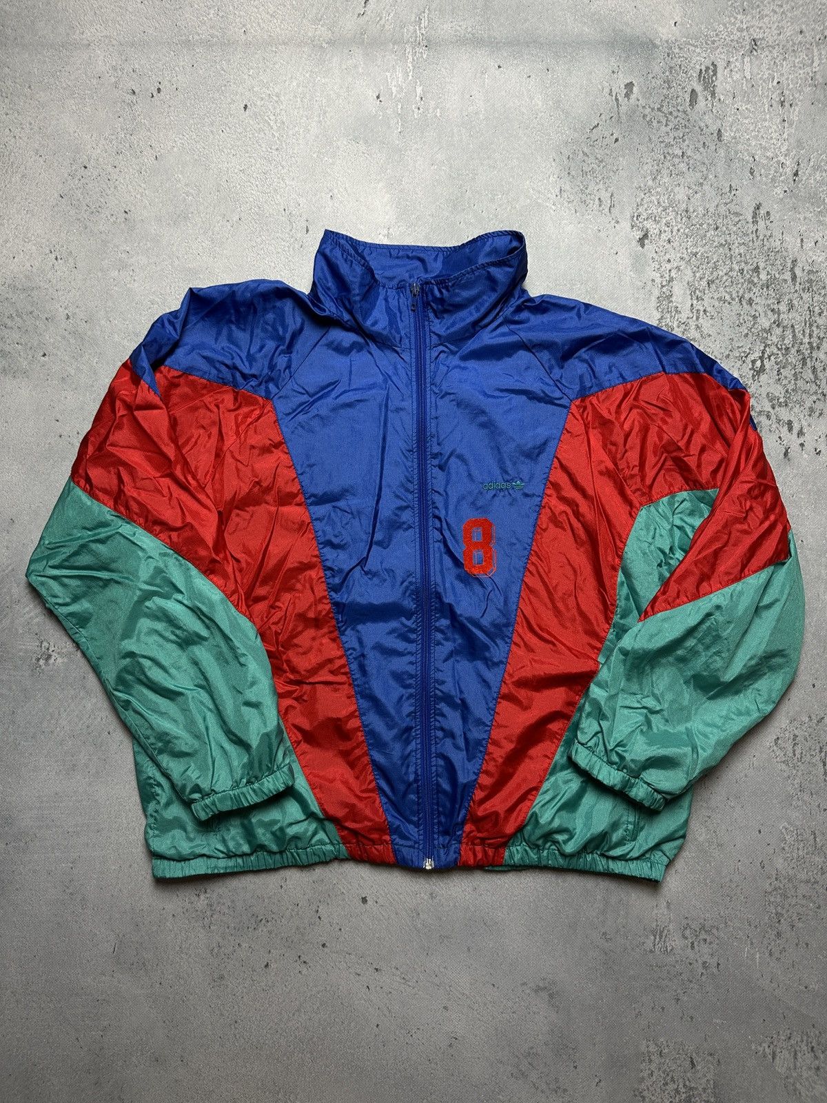 Adidas Vintage Adidas Track Jacket 80’s 90s Nylon Retro Windbreaker Size US XL / EU 56 / 4 - 8 Thumbnail