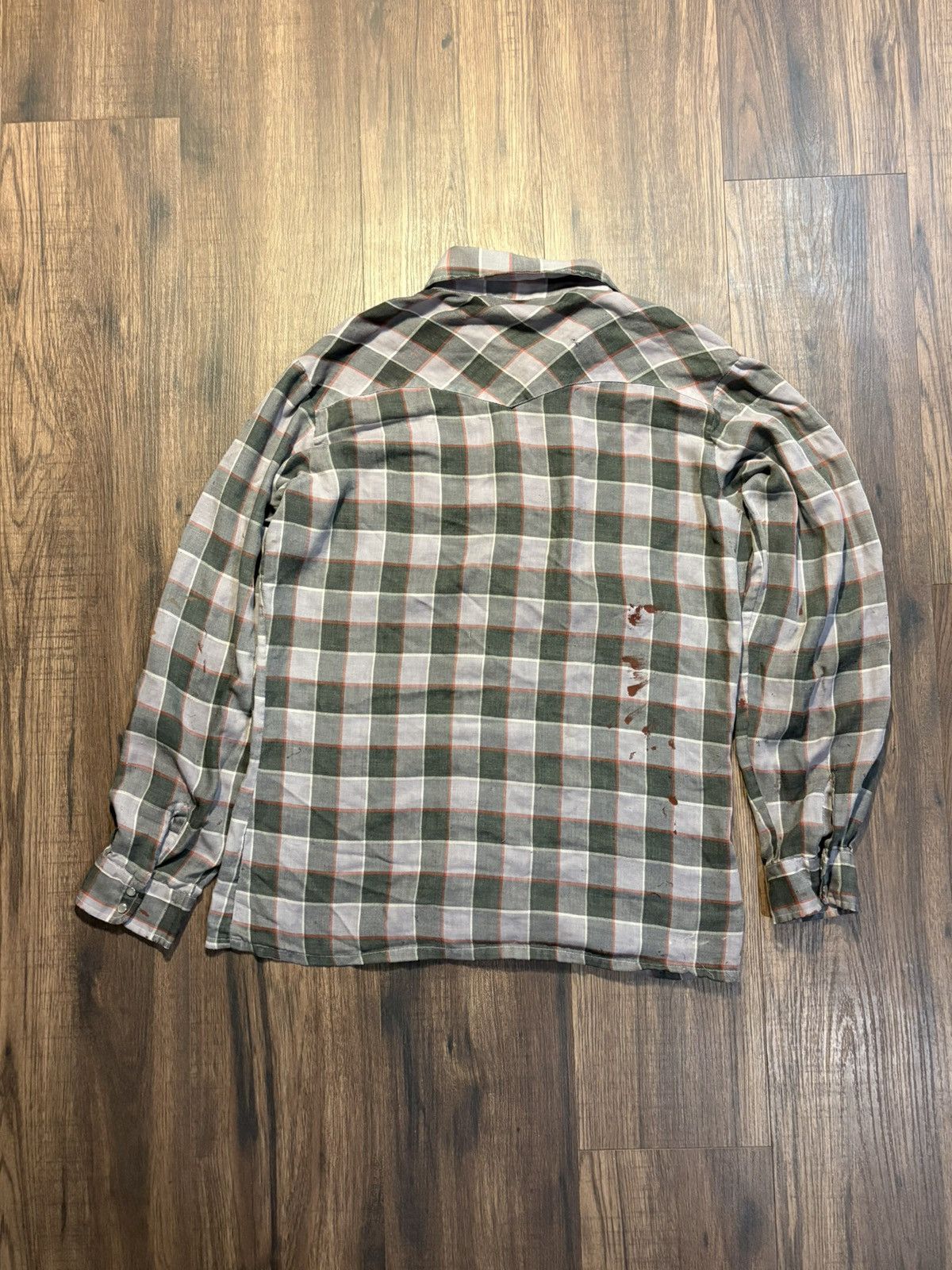 Levi's 🔥Vintage 60s Levi's Strauss Big E Western Pearl Snap Flannel Size US M / EU 48-50 / 2 - 4 Thumbnail