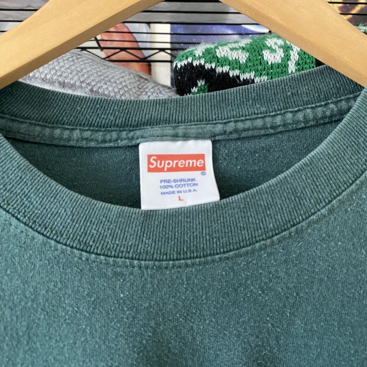Supreme Supreme Xodus T-Shirt Longsleeve Green 2012 Vintage Grunge Size US L / EU 52-54 / 3 - 4 Thumbnail