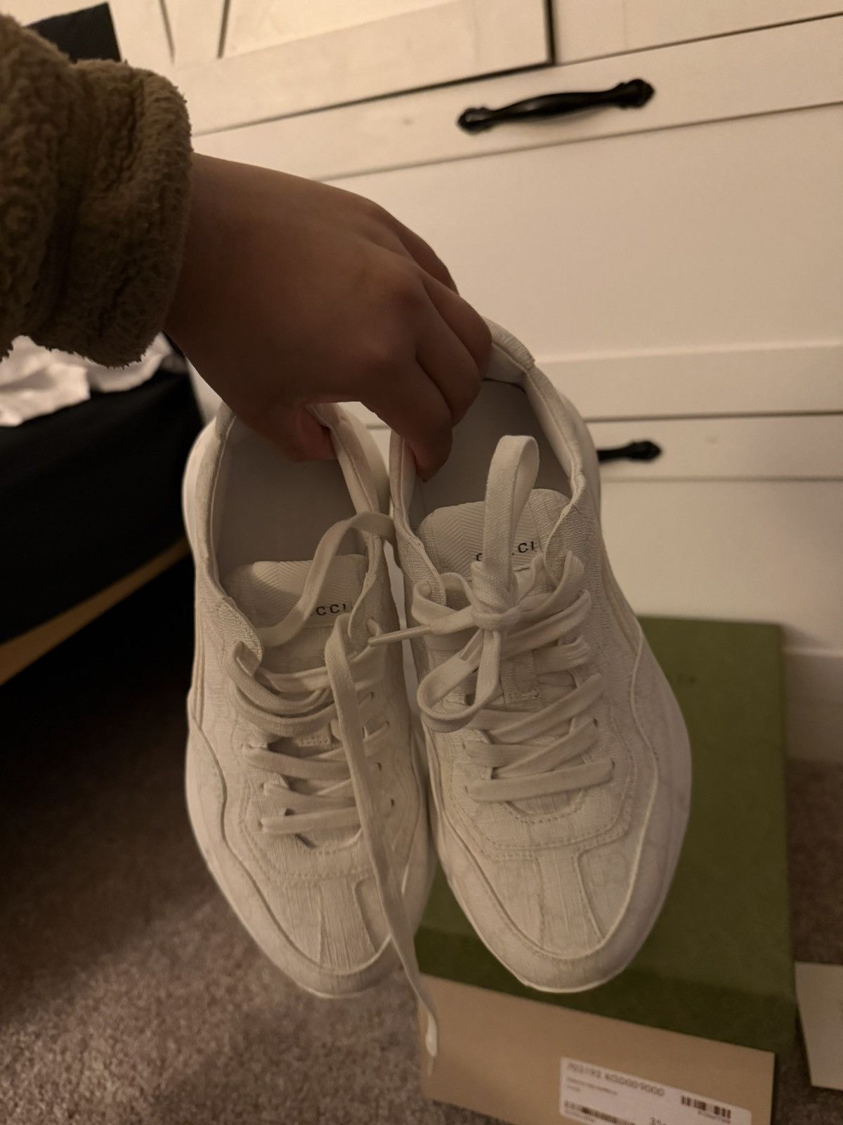 Gucci Gucci white sneakers Size US 5.5 / IT 35.5 - 3 Thumbnail