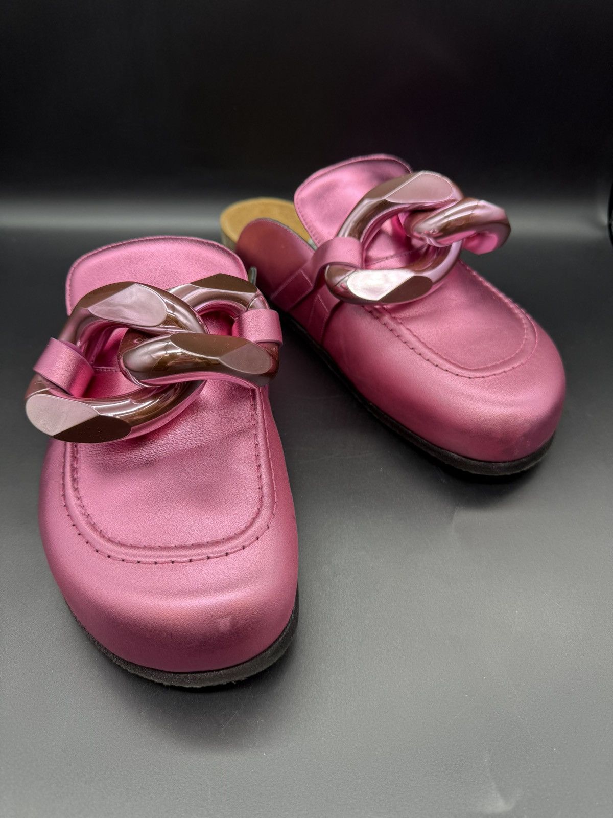 JW Anderson JW Anderson. Chain Loafer Mule. Metallic Pink. EU 46- US 12 Size US 12 / EU 45 - 1 Thumbnail