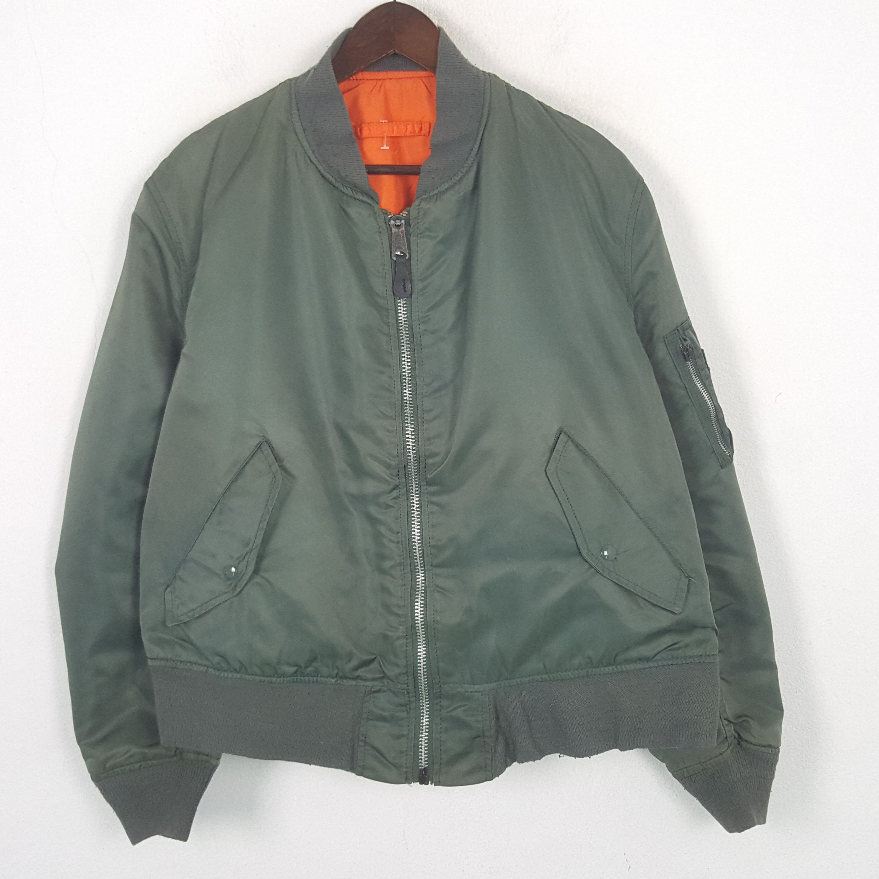 Alpha Industries Vintage Alpha Industries Custom HG Reversible Bomber Jacket Size US XL / EU 56 / 4 - 3 Thumbnail