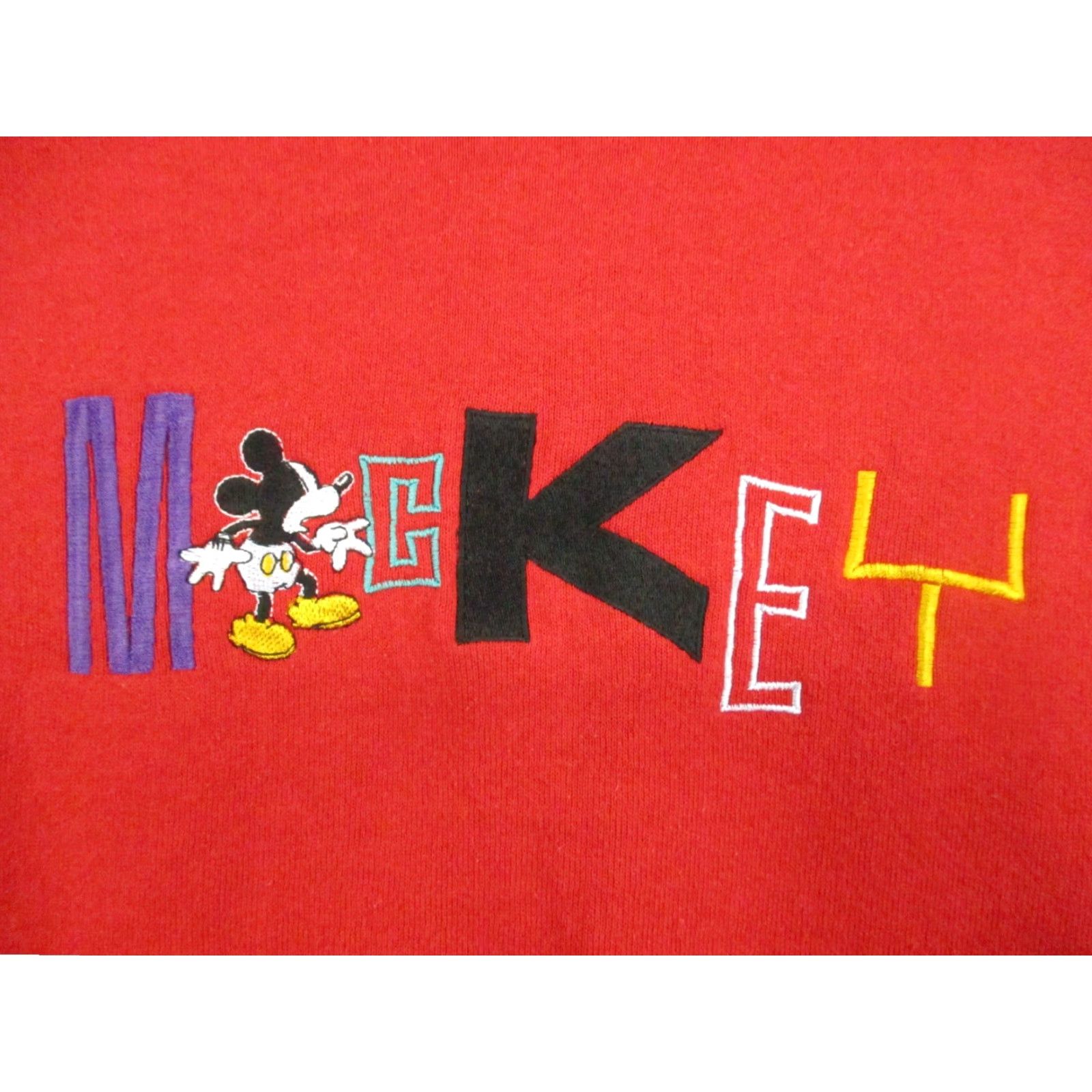 Mickey & Co. VINTAGE Mickey & Company Sweatshirt XL Adult 90’s Mickey Red Thick Old School Red Crew Neck Pullover Size US XL / EU 56 / 4 - 2 Thumbnail