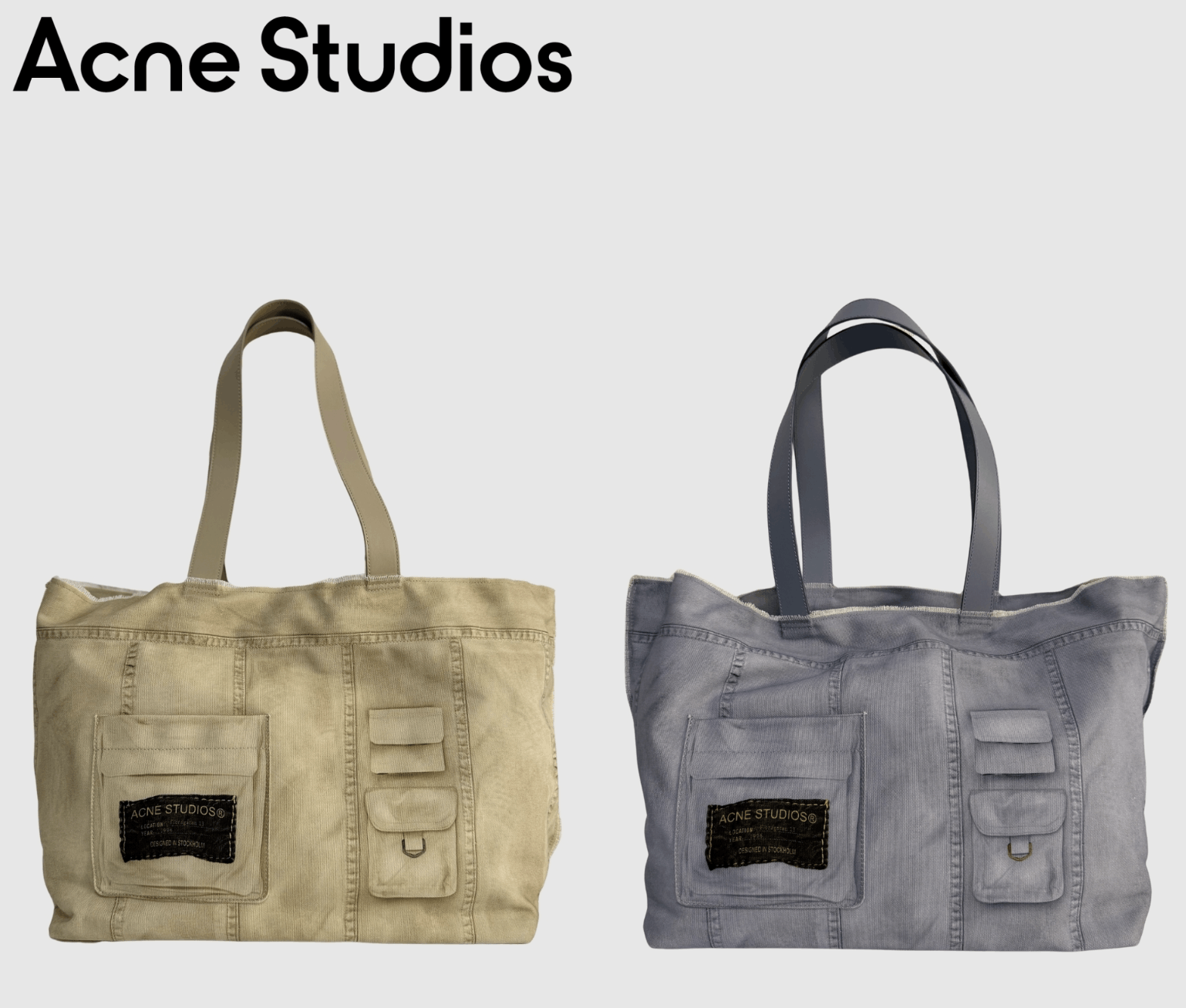 Acne Studios Tote Bag in Beige, Women's