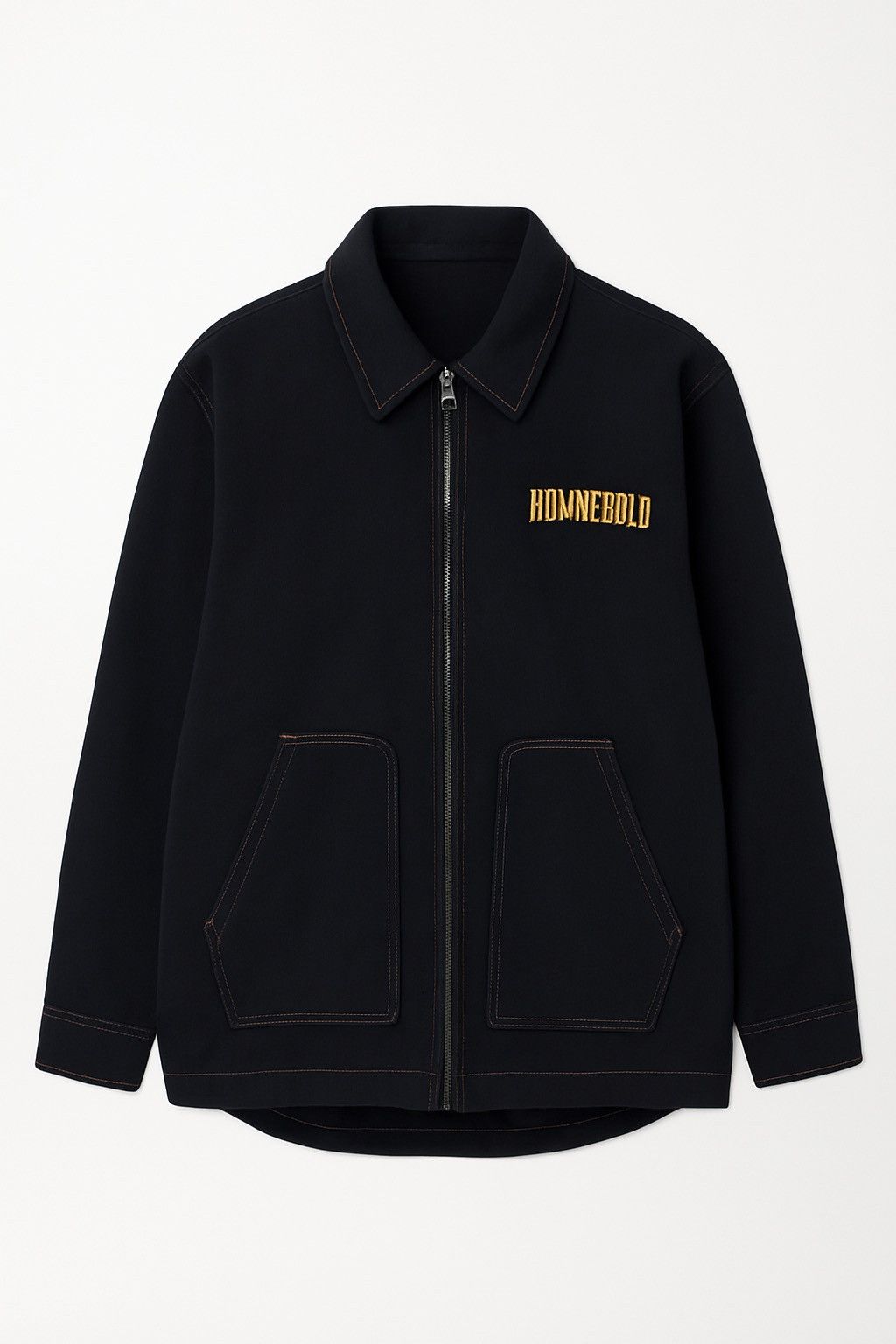 Vintage Vintage HOMMEBOLD Black Canvas Work Jacket – Japan Made Size US L / EU 52-54 / 3 - 1 Thumbnail