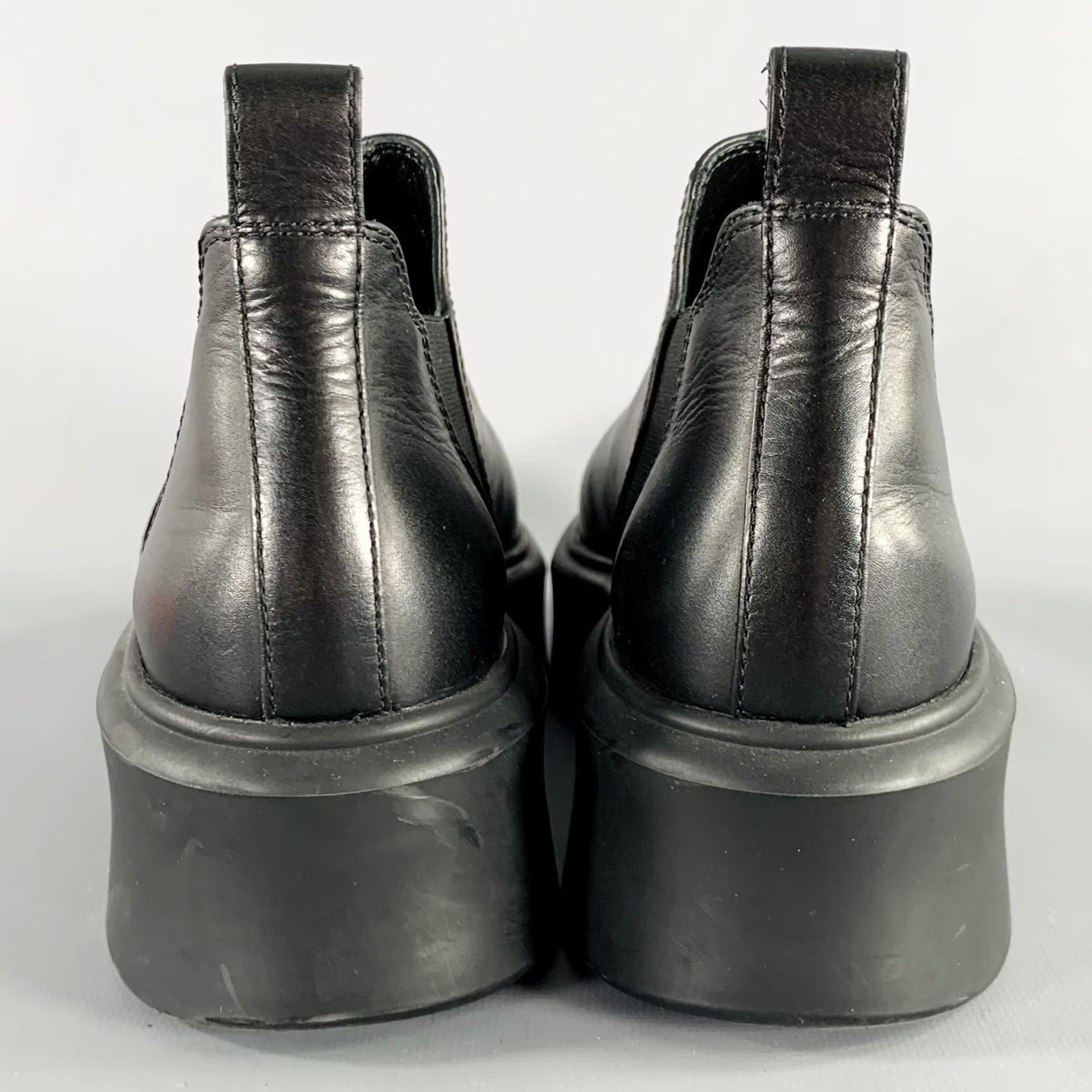 The Row THE ROW Black Leather Platform Chelsea Boots 7.5 Women Shoes Chelsea Platform Boots Women Leather Black 7.5 THE ROW Size US 8 / IT 38 - 3 Thumbnail