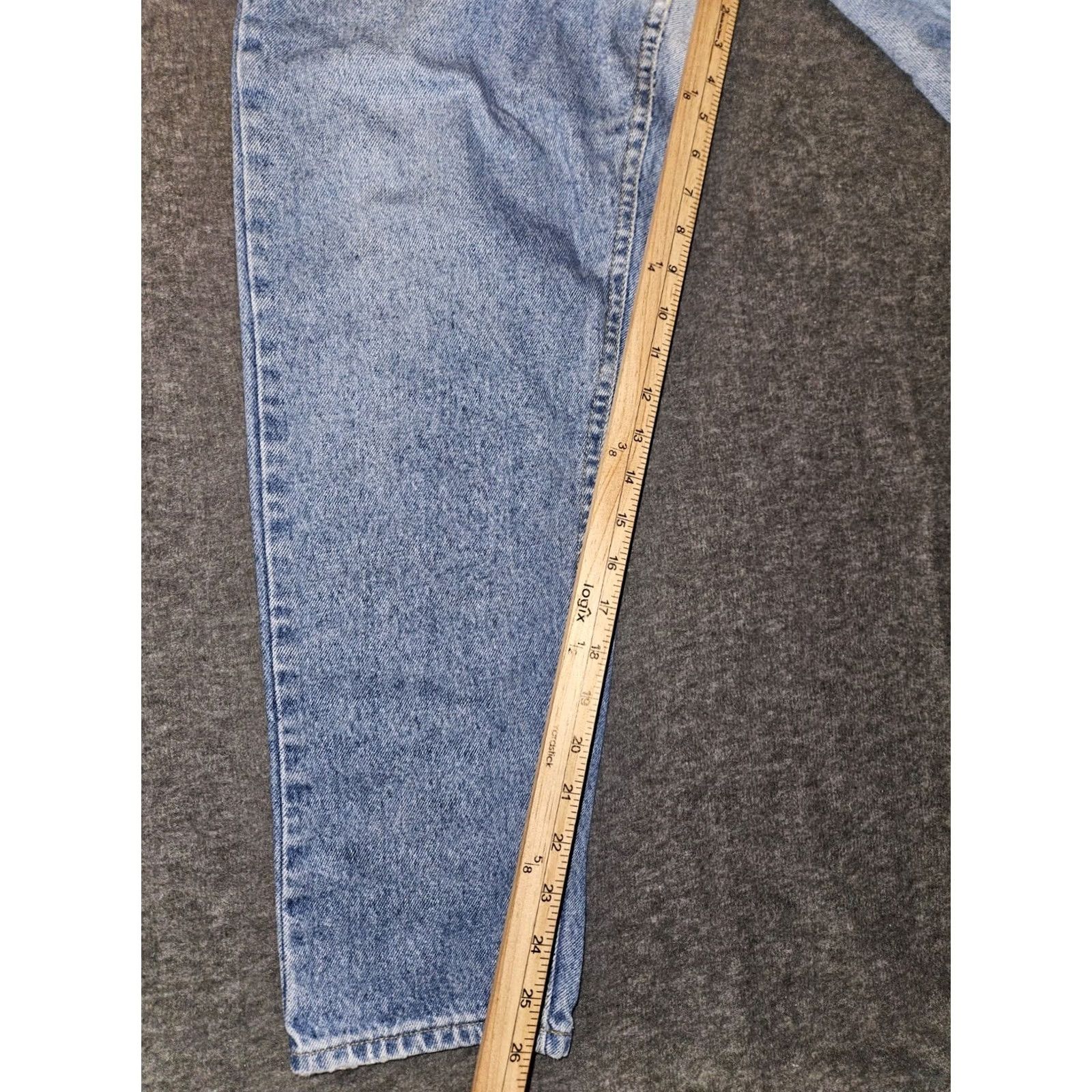 Lee VINTAGE Lee Jeans Tapered High Rise Blue 100% Cotton Women's 14 USA 80s 90s Denim Size 36" / US 14 / IT 50 - 5 Thumbnail