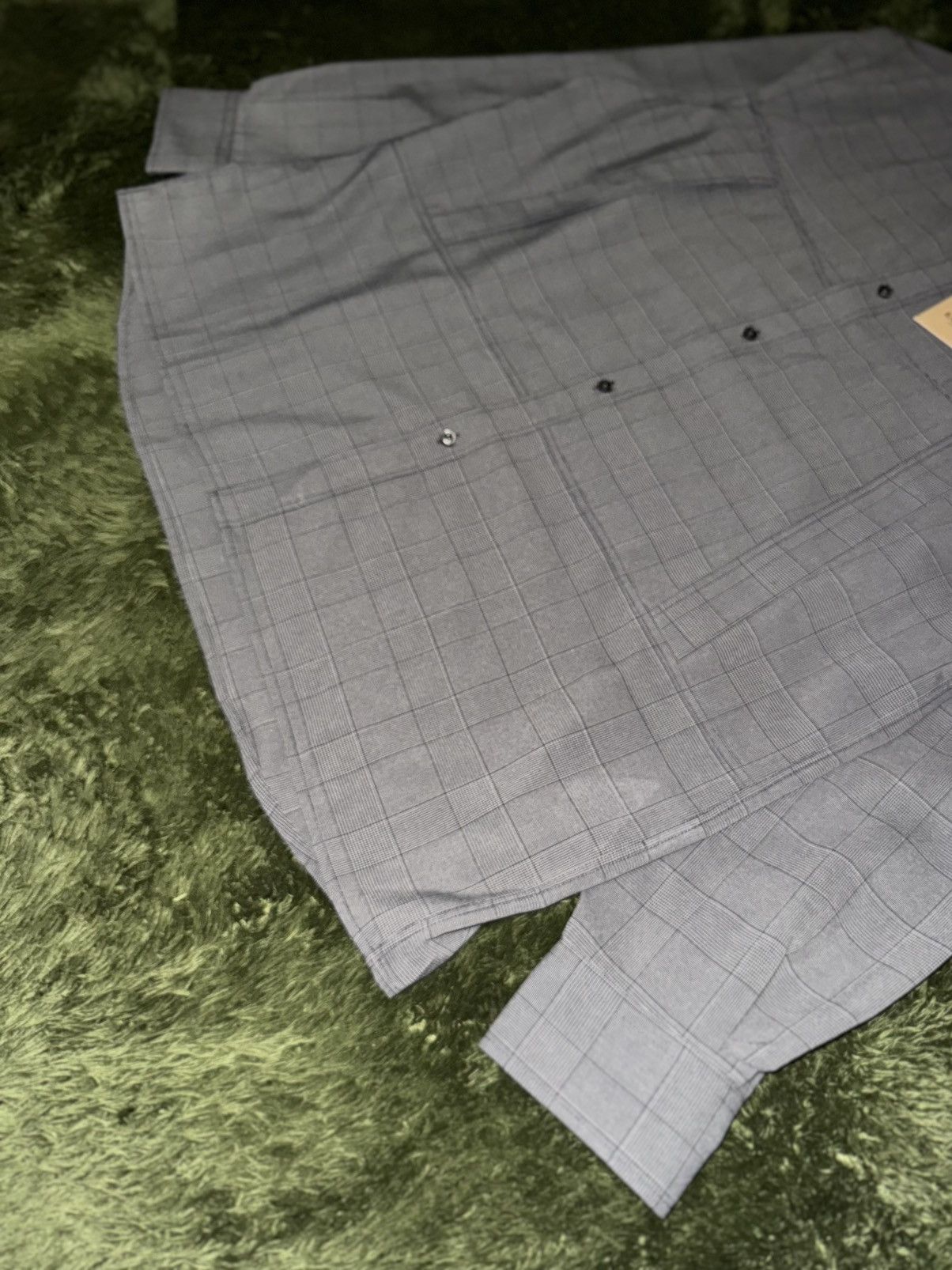 EASTLOGUE [L] Eastlogue 21FW Glen Check Utility Poly Shirt Size US L / EU 52-54 / 3 - 5 Thumbnail