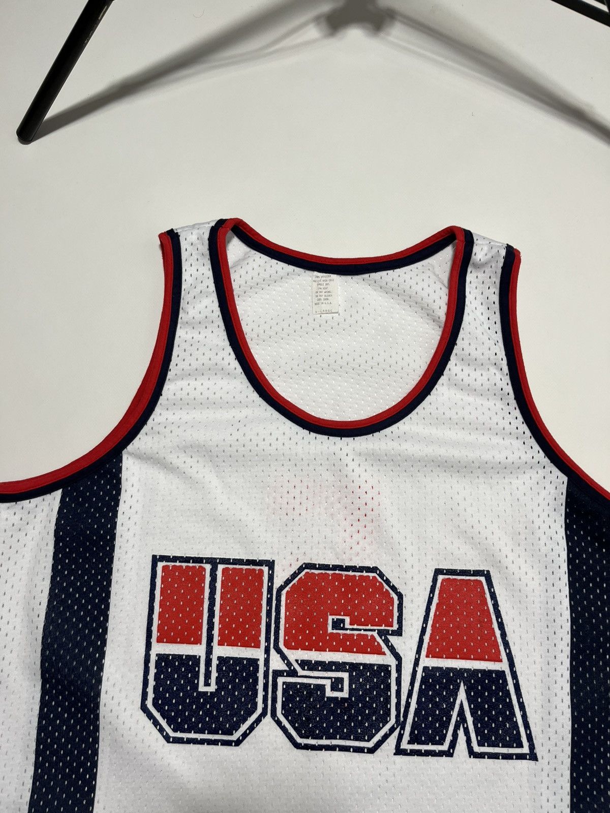 USA Olympics Vintage 90’s USA 5 Basketball Jersey Dream Team Size US XL / EU 56 / 4 - 3 Thumbnail