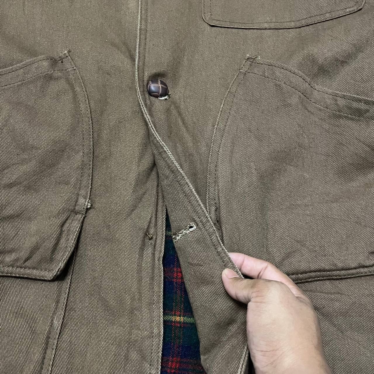 Hunter Vintage Artisanat Chore Hunting Jacket Leather Collar Size US L / EU 52-54 / 3 - 7 Thumbnail