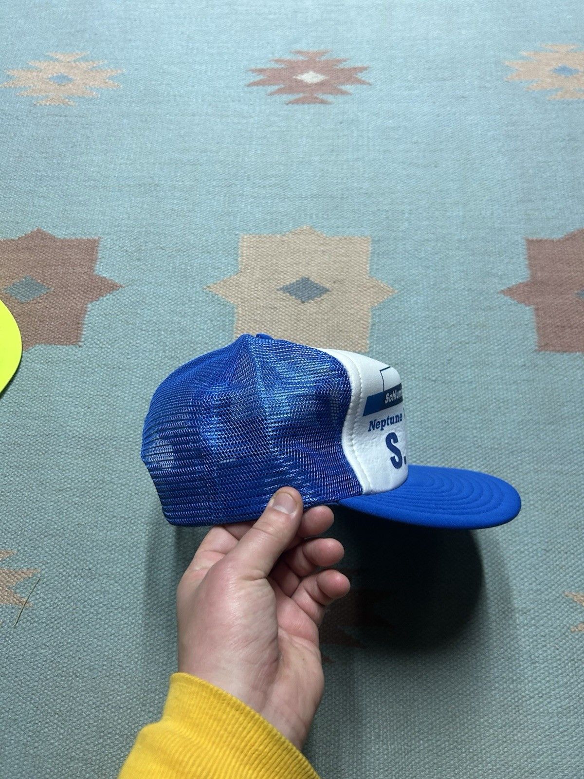 Vintage Vtg trucker hat Schlumberger industries Neptune water SLC Size ONE SIZE - 8 Thumbnail