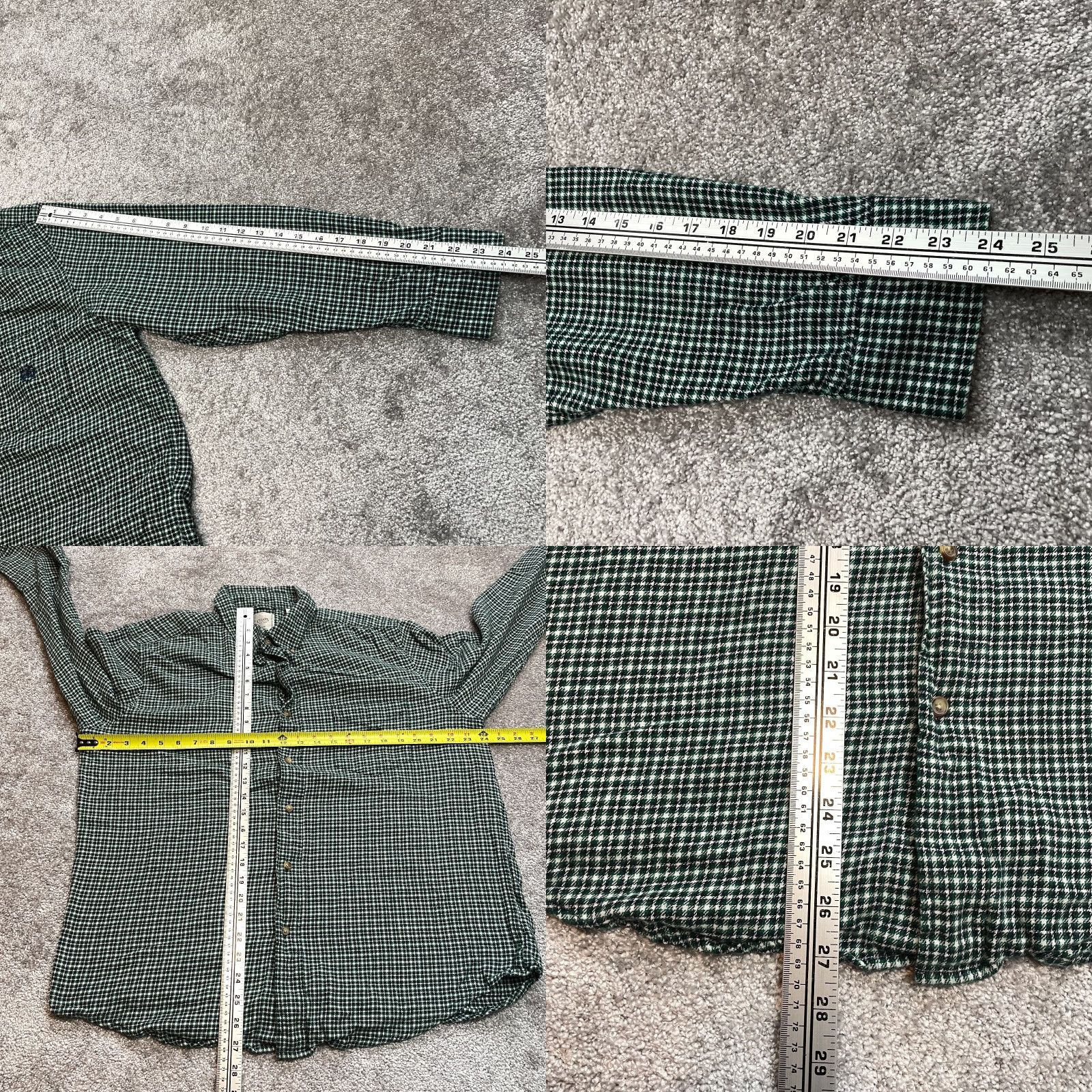 Chaps Chaps Button-Down Shirt Mens L Green Check Flannel Long Sleeve Collared Logo Size US L / EU 52-54 / 3 - 8 Thumbnail
