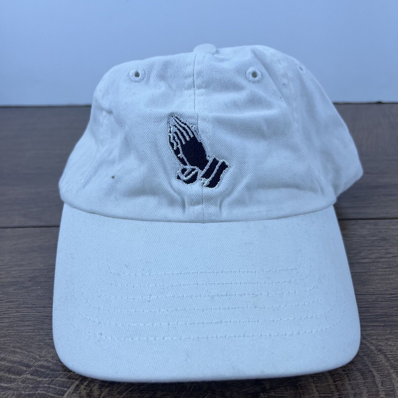 Other Praying Hands Hat Pray Adjustable Hat White Adjustable Hat W Size ONE SIZE - 2 Thumbnail