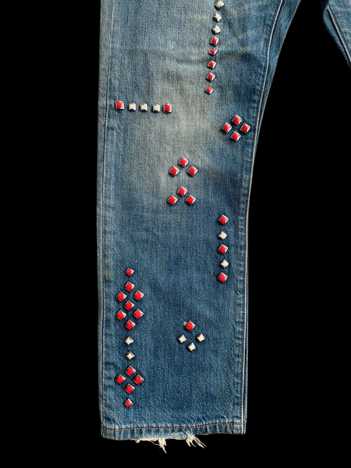 Japanese Brand × Levi's × Vintage Vintage Levi's 501 Custom Studded Jeans👖 Size 28" / US 6 / IT 42 - 5 Thumbnail