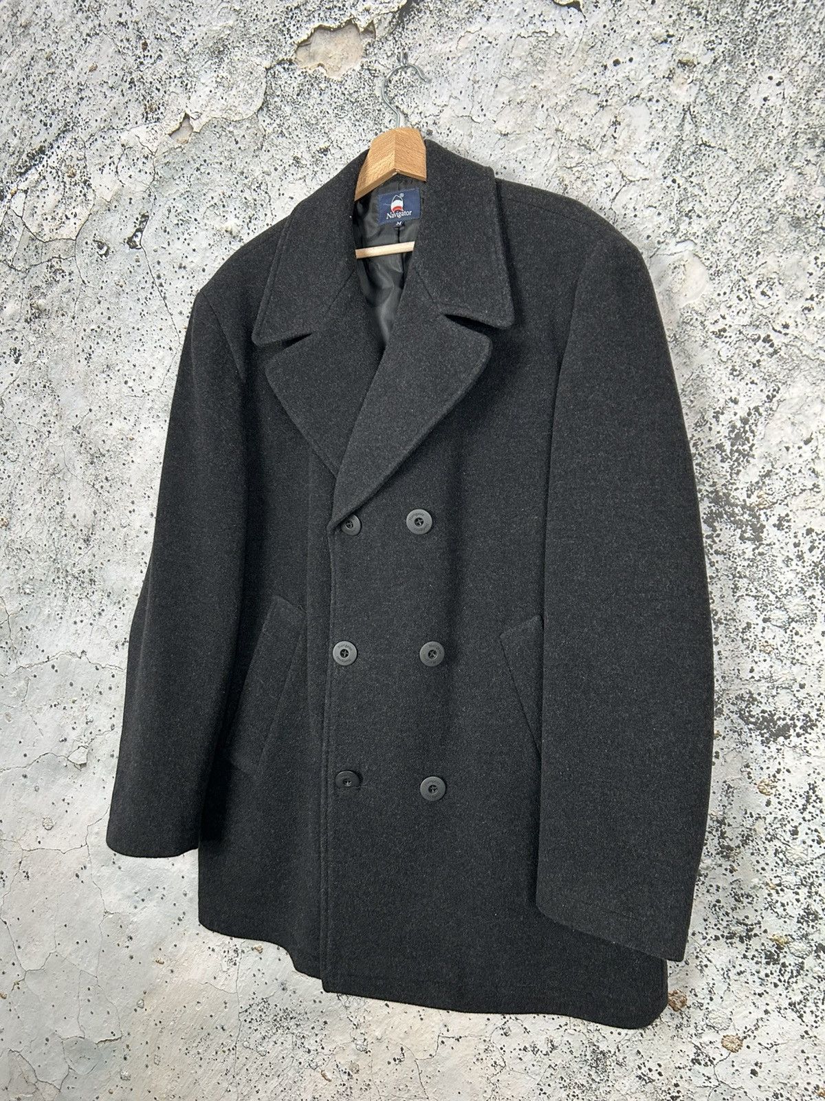 Other Navigator Wool Coat Jacket Avant Garde Vintage 90s Grunge Size US M / EU 48-50 / 2 - 2 Thumbnail