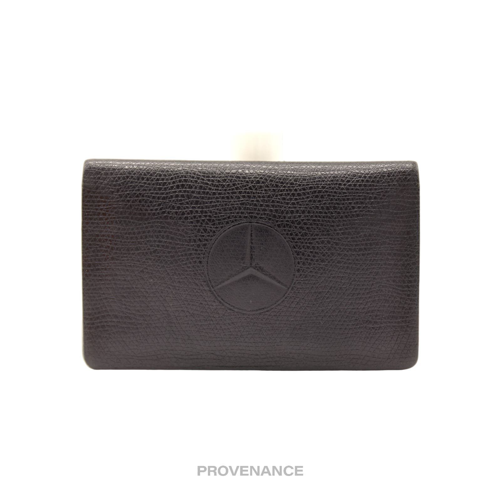 image of Mercedes Benz Mercedes-Benz West Germany Card Wallet - Black Leather, Men's