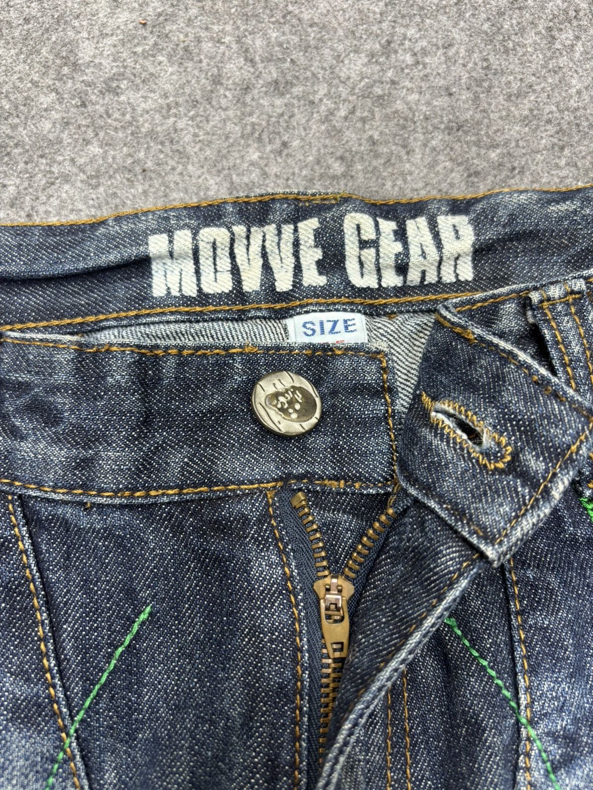 Japanese Brand 💥Insane💥MOVVE GEAR Seditionaries Stone Wash Denim F691 Size US 34 / EU 50 - 11 Thumbnail