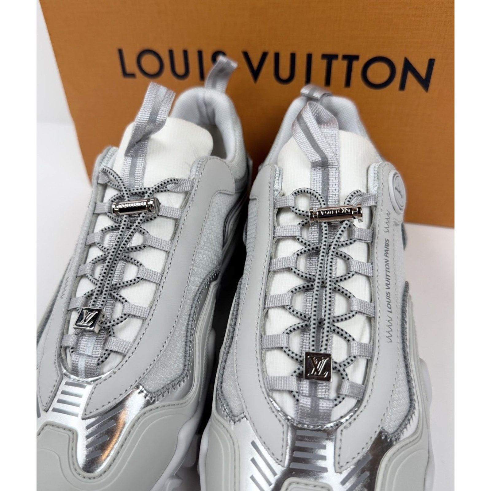 Louis Vuitton Size 36/6 - Louis Vuitton LV Rush Grey Sneakers NEW! Size US 6 / IT 36 - 5 Thumbnail