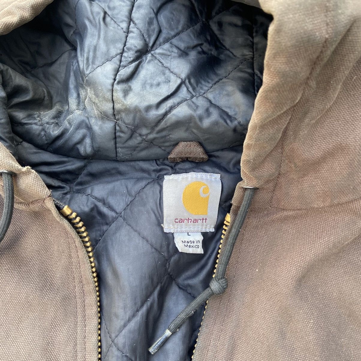 Carhartt Carhartt Duck Washed Quilt Lined Work Jacket* mens Large Reg Size US L / EU 52-54 / 3 - 6 Thumbnail