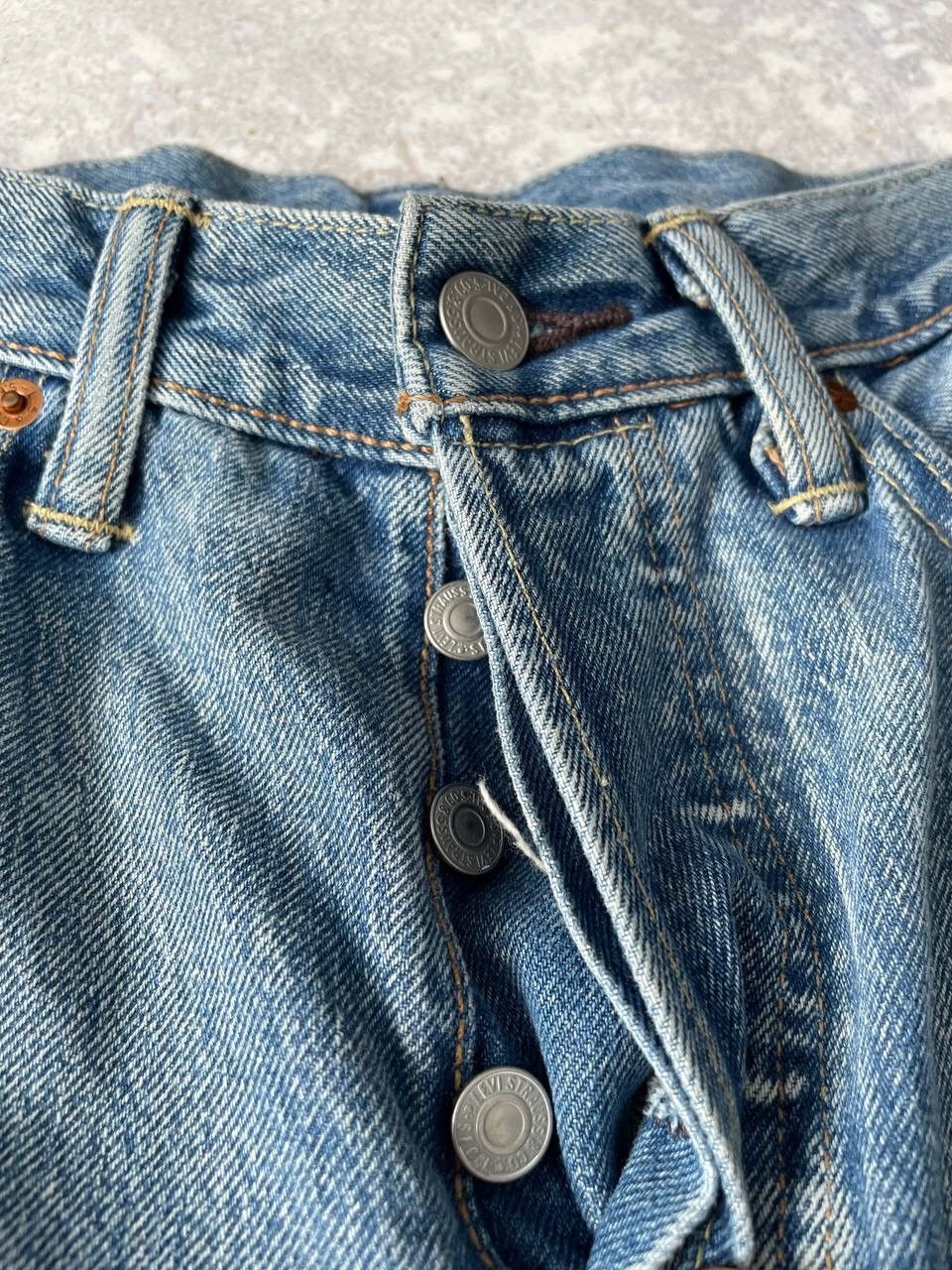 Levi's × Levi's Vintage Clothing × Vintage Vintage Levi’s 501 Washed Blue Denim Jeans Pants Y2K Rare Size US 32 / EU 48 - 8 Thumbnail