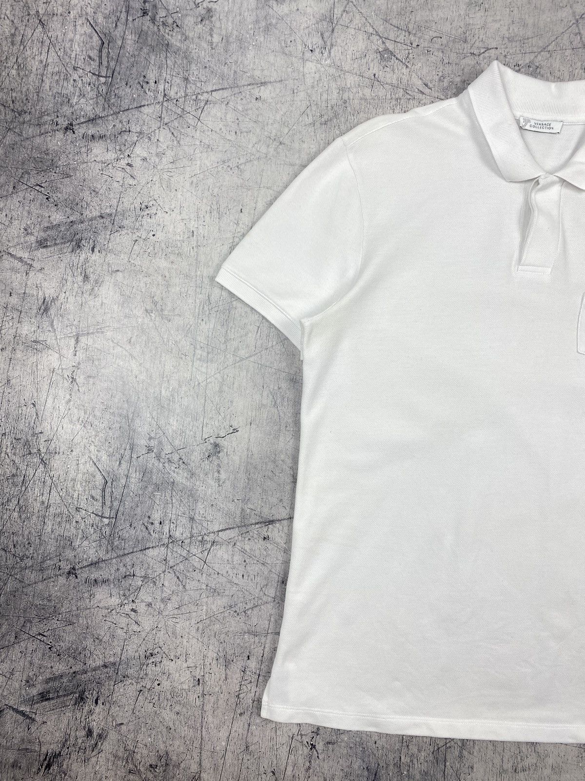 Versace Versace Collection Polo Shirt White Medusa Logo Embroidered Size US L / EU 52-54 / 3 - 3 Thumbnail
