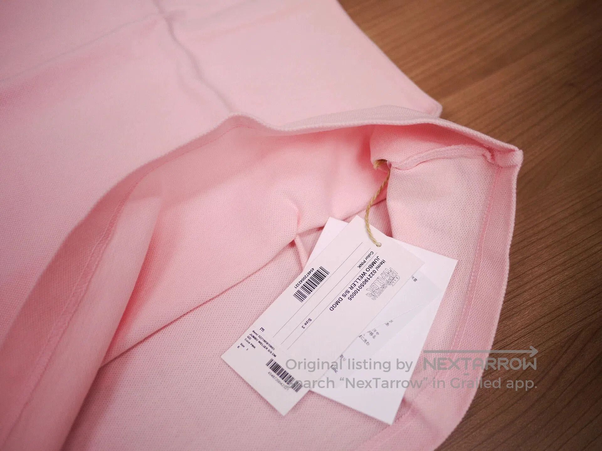 Visvim Pink Short-Sleeve Polo Shirt Size L. Size US L / EU 52-54 / 3 - 6 Thumbnail