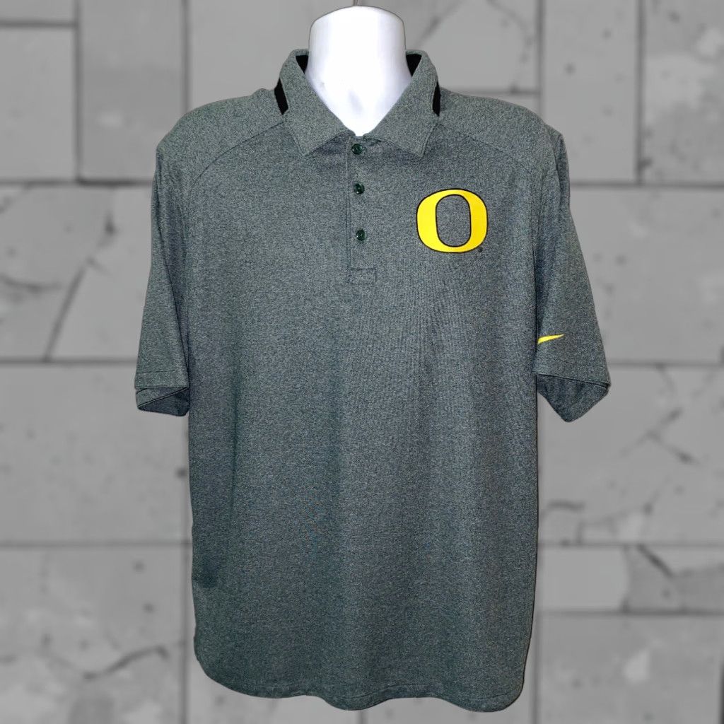 Nike Nike Golf Dri-Fit Polo Shirt Mens XL Green Oregon Size US XL / EU 56 / 4 - 1 Thumbnail