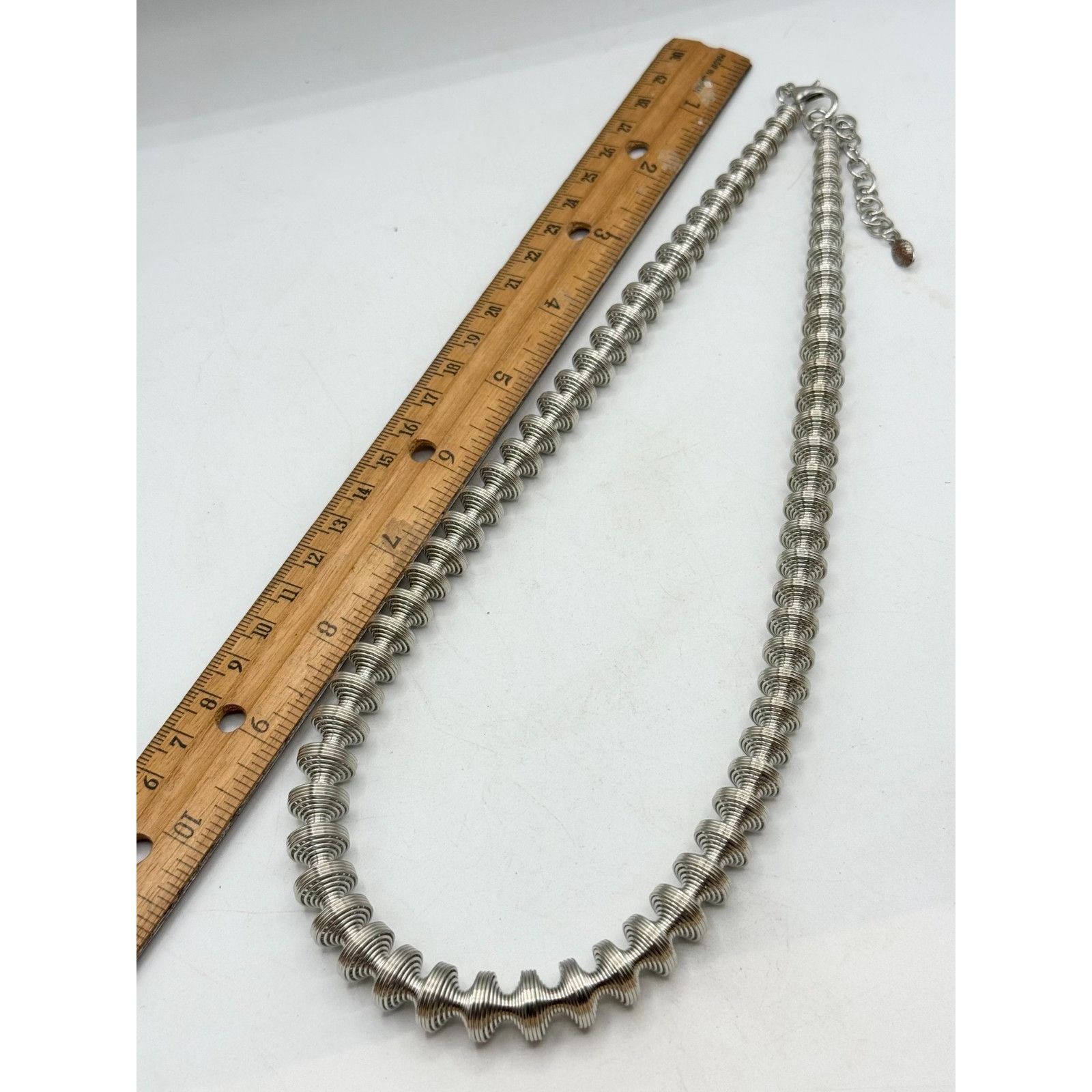 Other Piano wire silver coil stretch collar necklace Size ONE SIZE - 5 Thumbnail