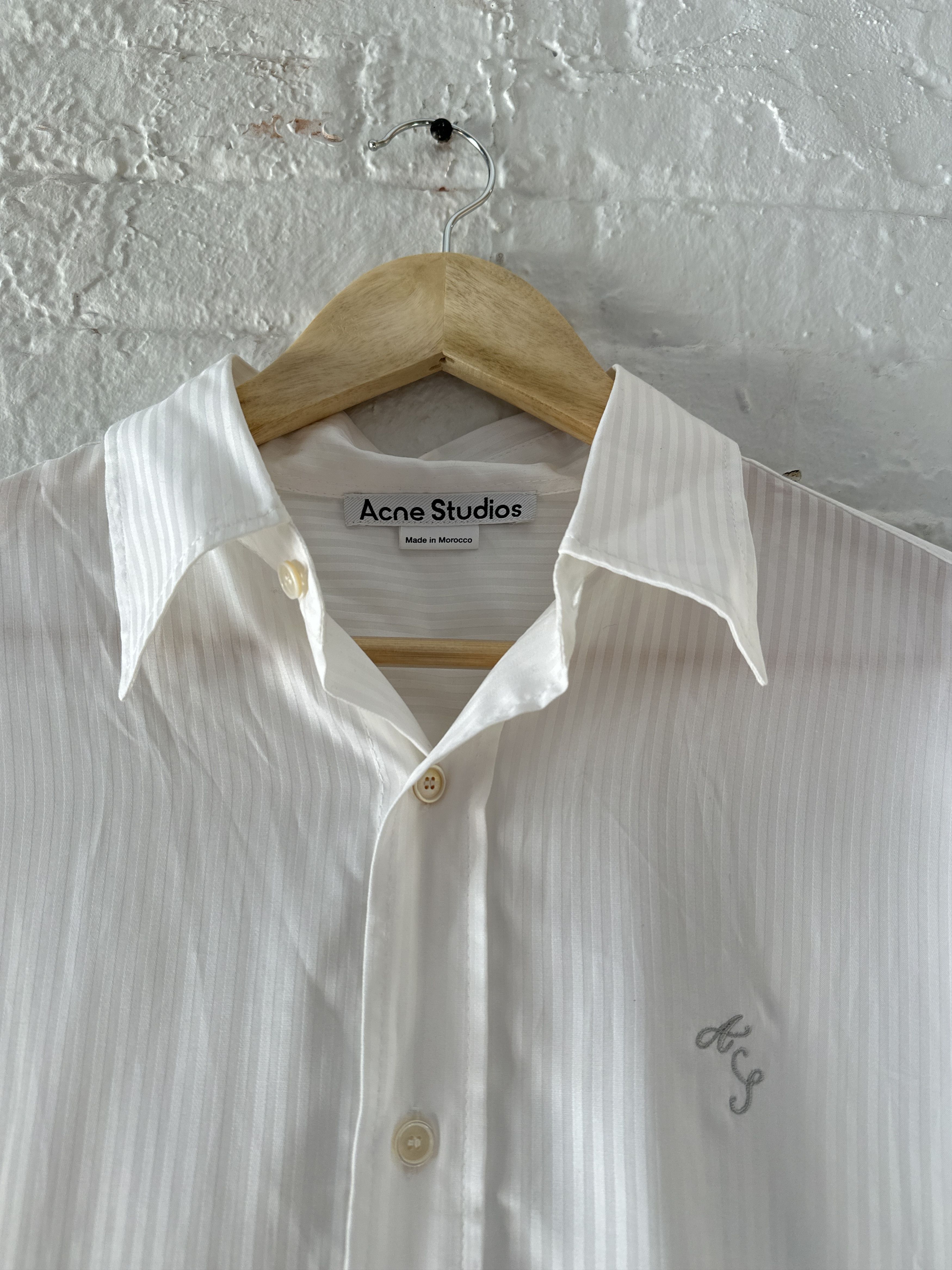 Acne Studios Acne Studios Short Sleeve Button Up Shirt Size US L / EU 52-54 / 3 - 2 Thumbnail