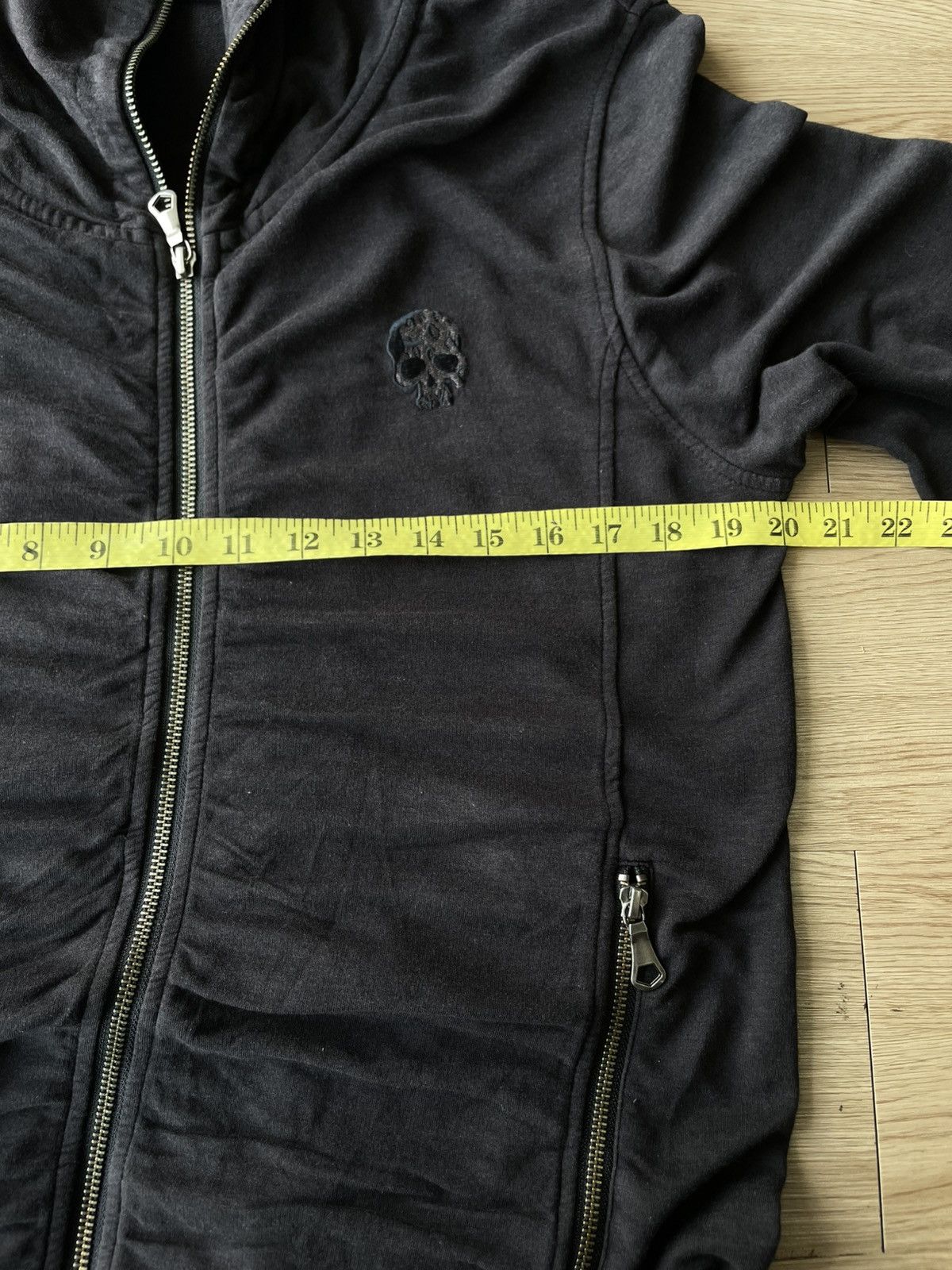 If Six Was Nine Custom Culture Y2K Skulls Full Zipper Hoodie Size US M / EU 48-50 / 2 - 8 Thumbnail