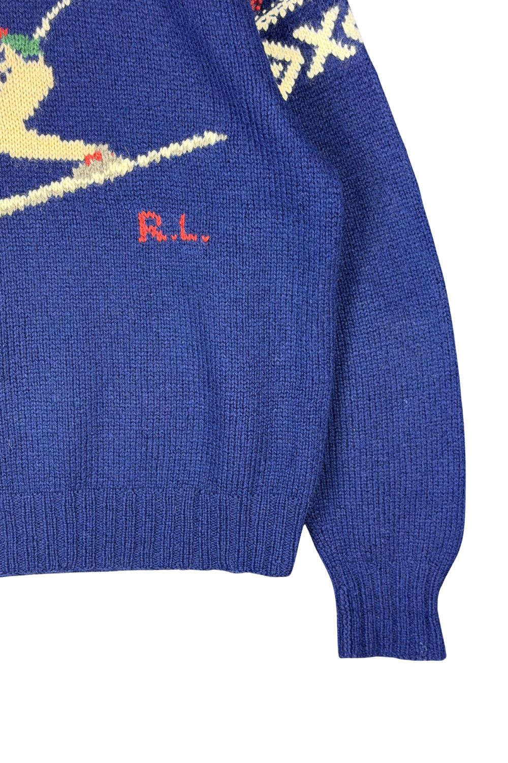 Polo Ralph Lauren fw96 Polo Ralph Lauren Hand Knit Ski Intarsia Wool Sweater Size US XL / EU 56 / 4 - 6 Thumbnail