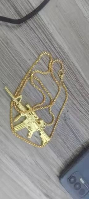 Jewelry Machine Gun Pendant Necklace Size ONE SIZE - 3 Thumbnail