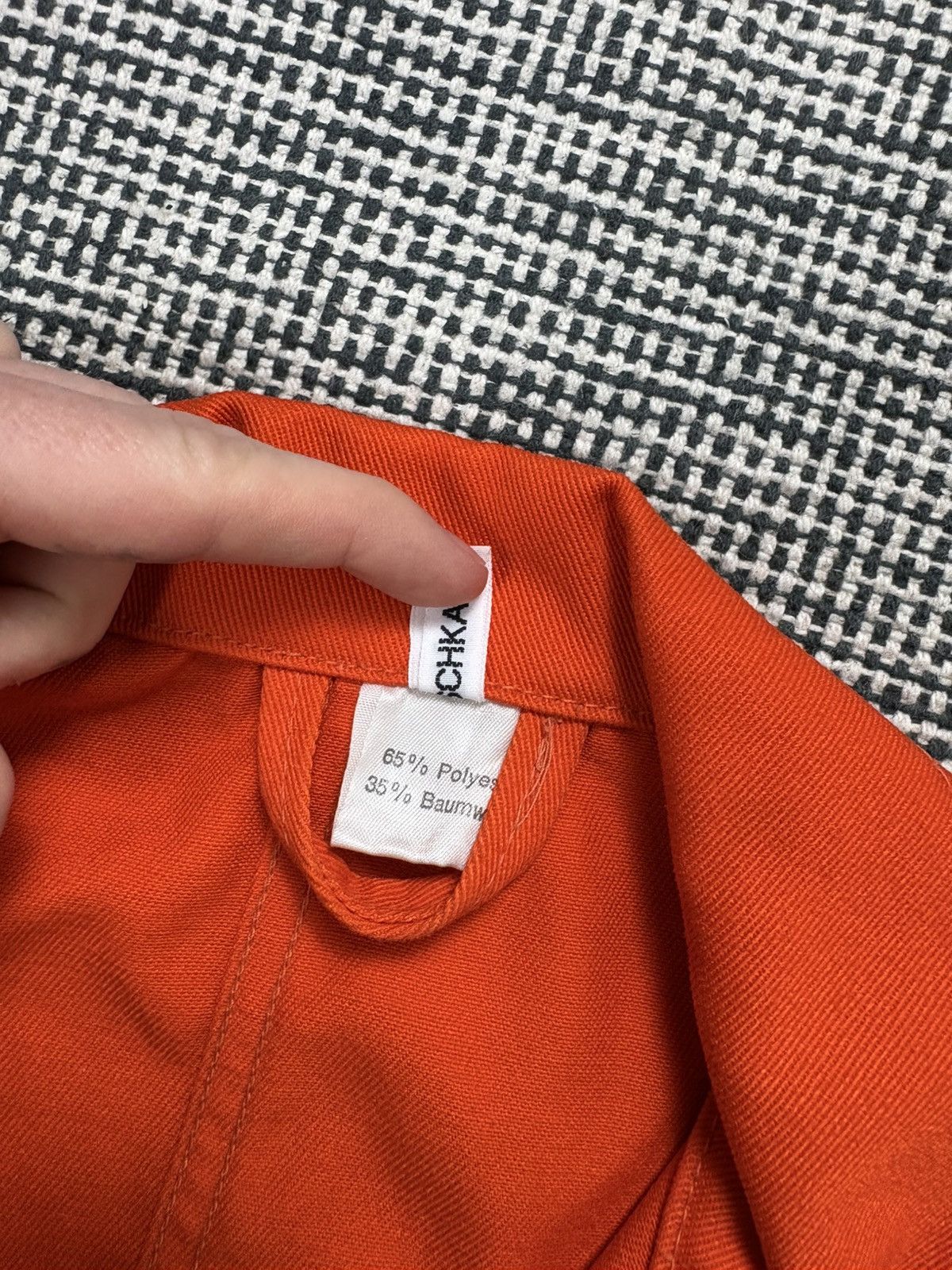 Le Laboureur 70s vintage French chore coat jacket orange miner road work Size US M / EU 48-50 / 2 - 13 Thumbnail