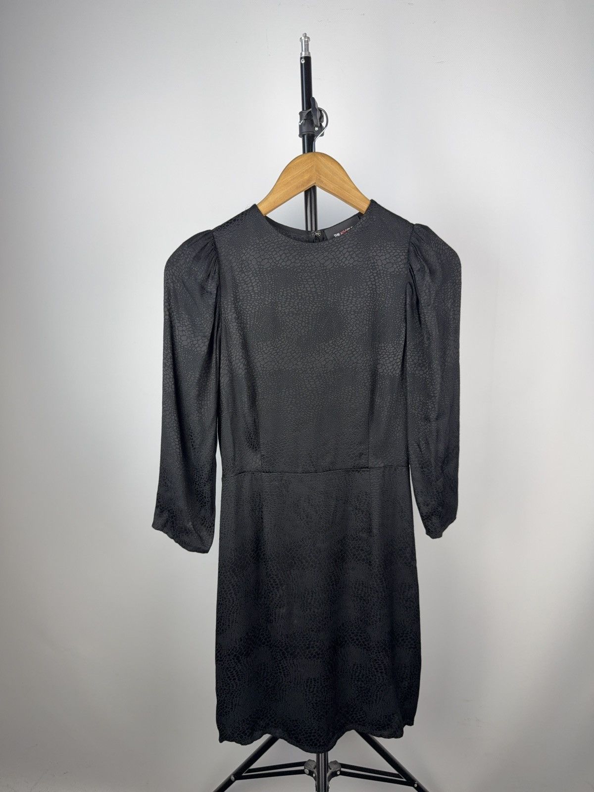 The Kooples Designer The Kooples Black Puff Sleeve Mini Dress Viscose Size XS / US 0-2 / IT 36-38 - 1 Thumbnail