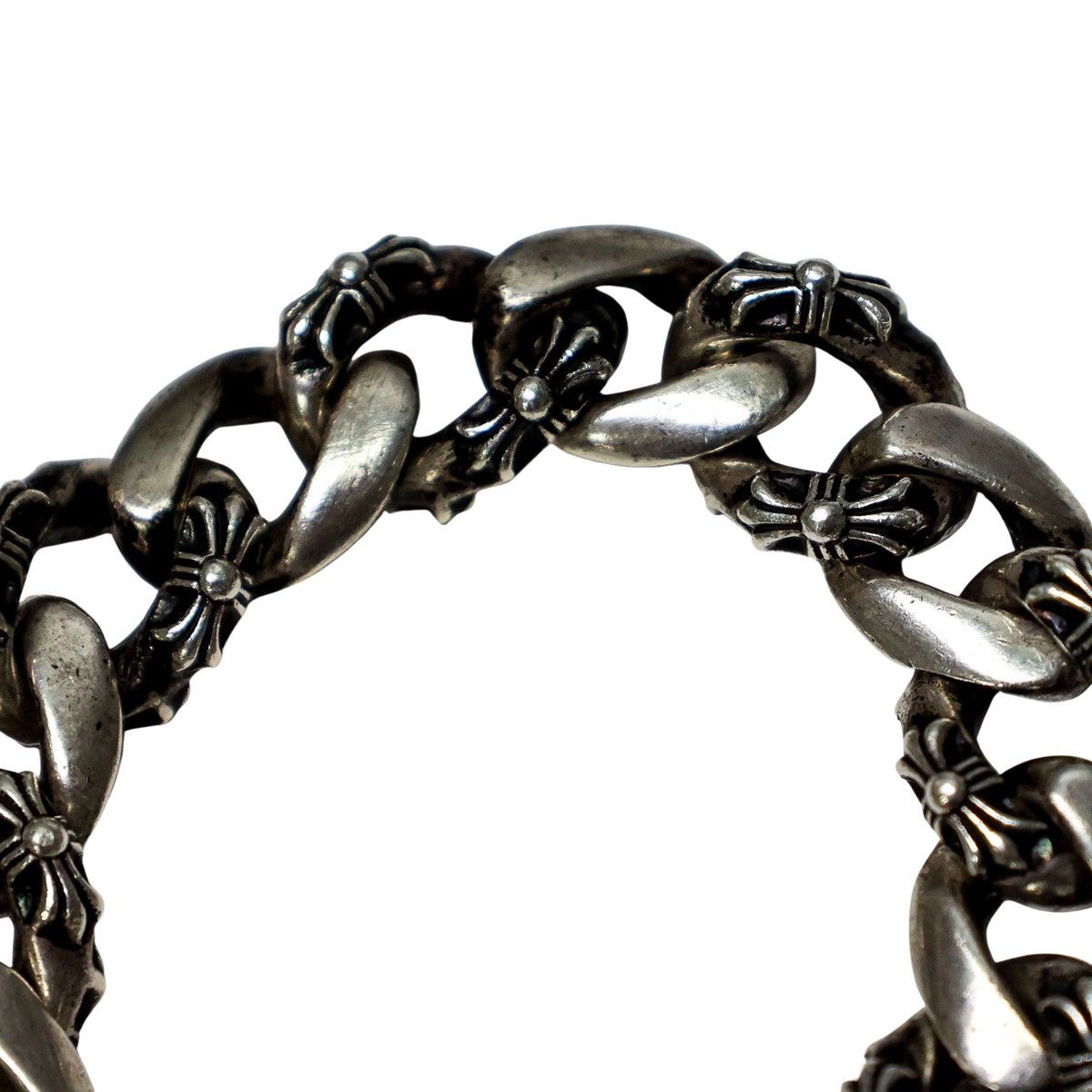 Chrome Hearts Chrome Hearts large Fancy Link Plus Cross Box ID bracelet Size ONE SIZE - 2 Thumbnail