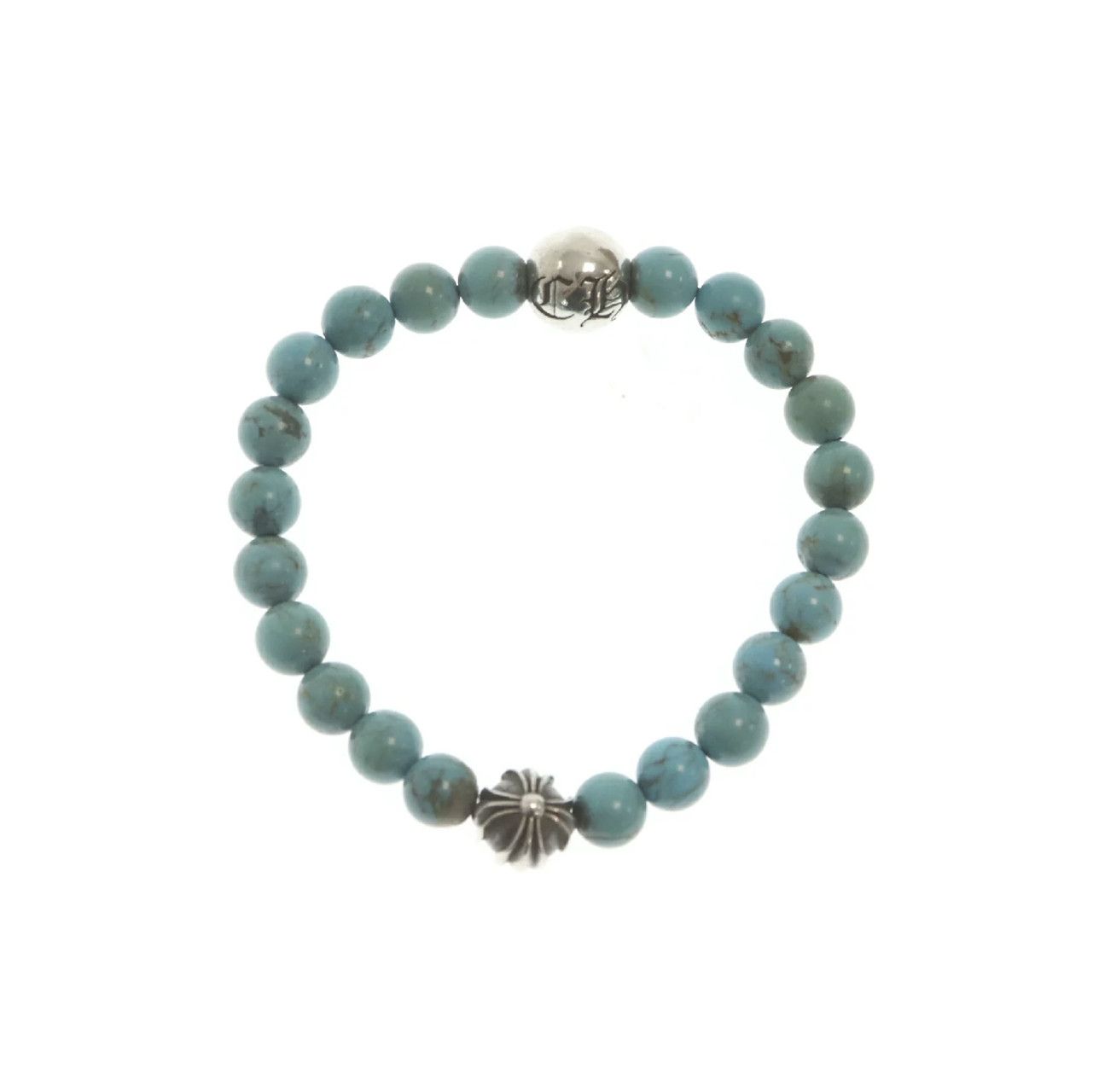 Chrome Hearts CHROME HEARTS 8MM TURQUOISE BEADS BRACELET Size ONE SIZE - 3 Thumbnail