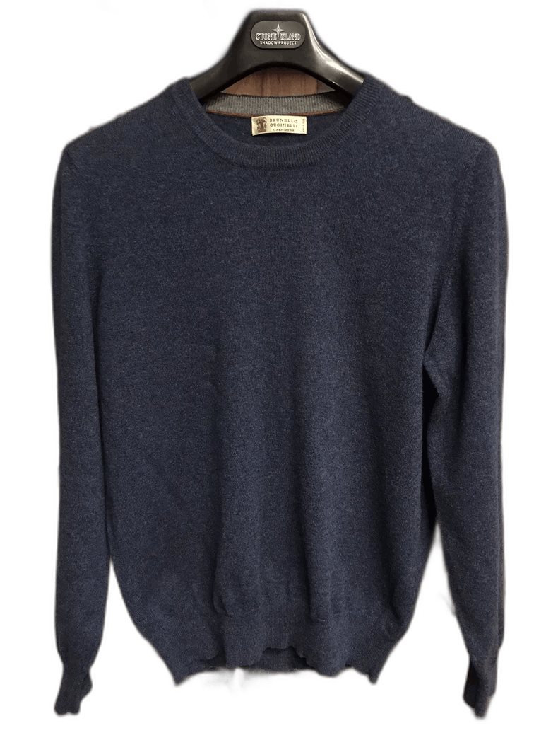 Brunello Cucinelli Brunello Cucinelli Cashmere Sweater in Blue Size US L / EU 52-54 / 3 - 1 Thumbnail