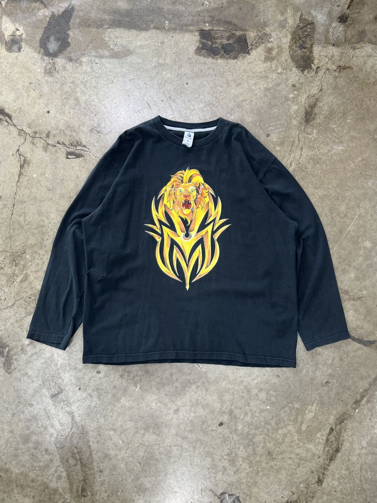 Vintage Vintage Y2K Lion Emblem Iron-on Long Sleeve XL Size US XL / EU 56 / 4 - 2 Thumbnail