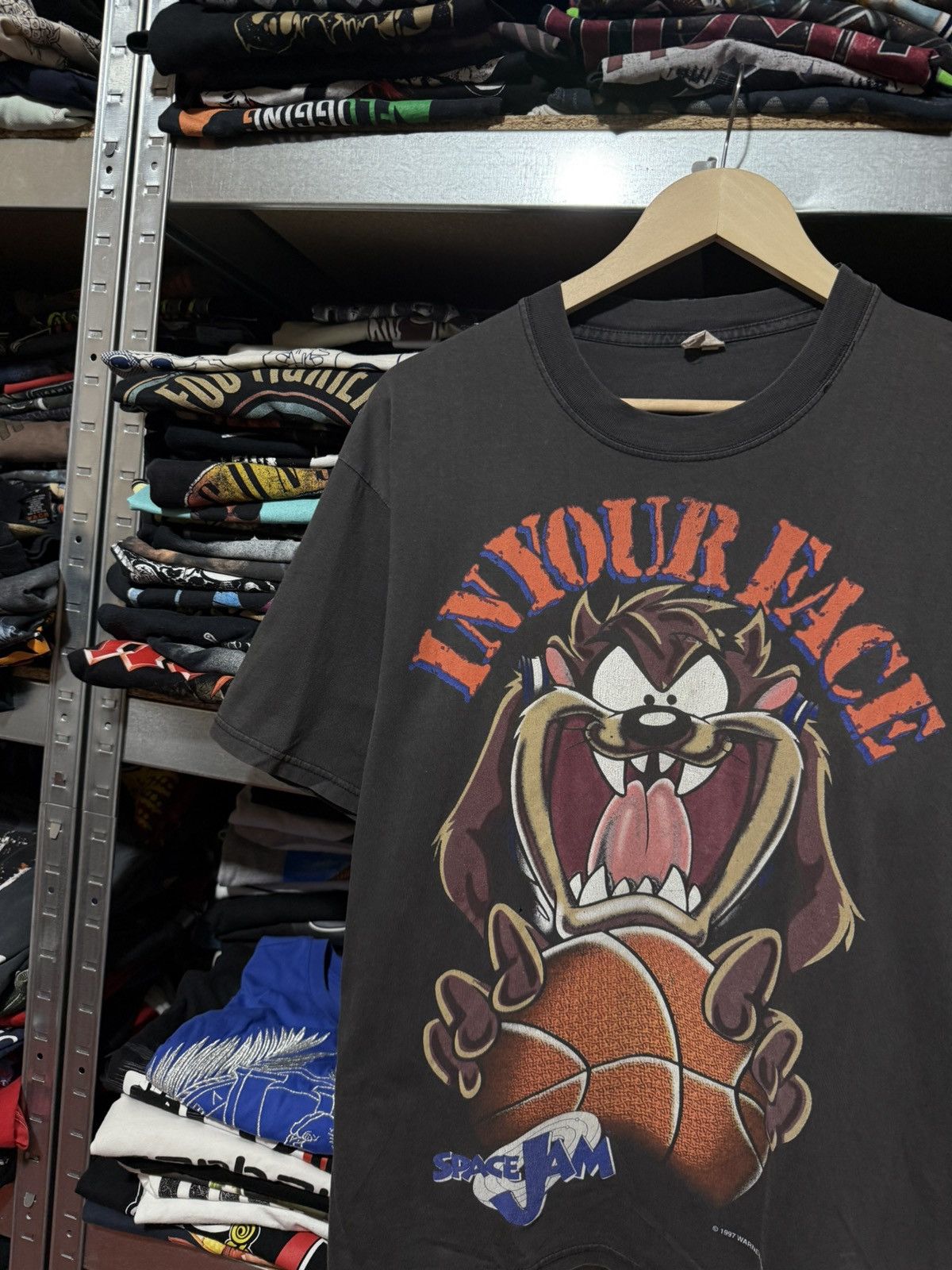 Vintage Vintage 1997 Space Jam Looney Tunes Warner Bros T-Shirt Y2K Size US XL / EU 56 / 4 - 3 Thumbnail
