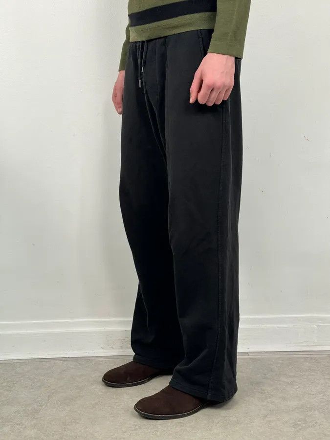 Dries Van Noten Dries Van Noten Black Minimal Straight Wide-Leg Sweatpants Size US 34 / EU 50 - 3 Thumbnail