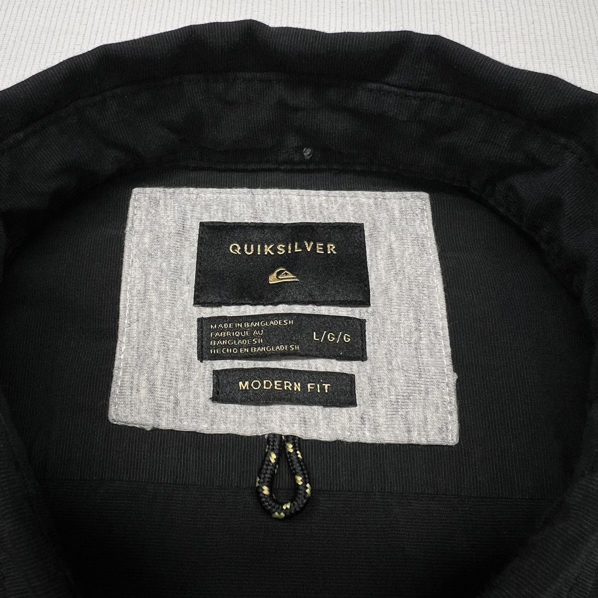 Quiksilver Quiksilver Button Down Shirt Black Modern Fit Long Sleeve Size US L / EU 52-54 / 3 - 6 Thumbnail