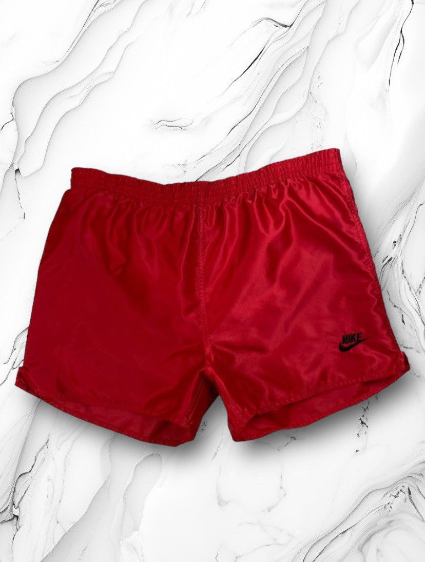 Nike × Vintage Vintage 80s Nike Nylon Shorts Size M Size US 31 - 1 Thumbnail