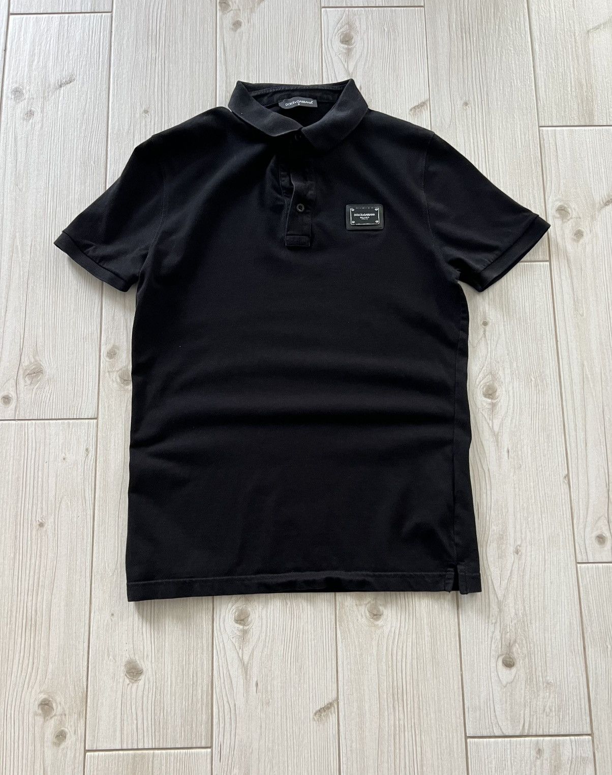 Dolce & Gabbana DOLCE & GABBANA Small Logo Polo T-Shirt Black Size US S / EU 44-46 / 1 - 3 Thumbnail