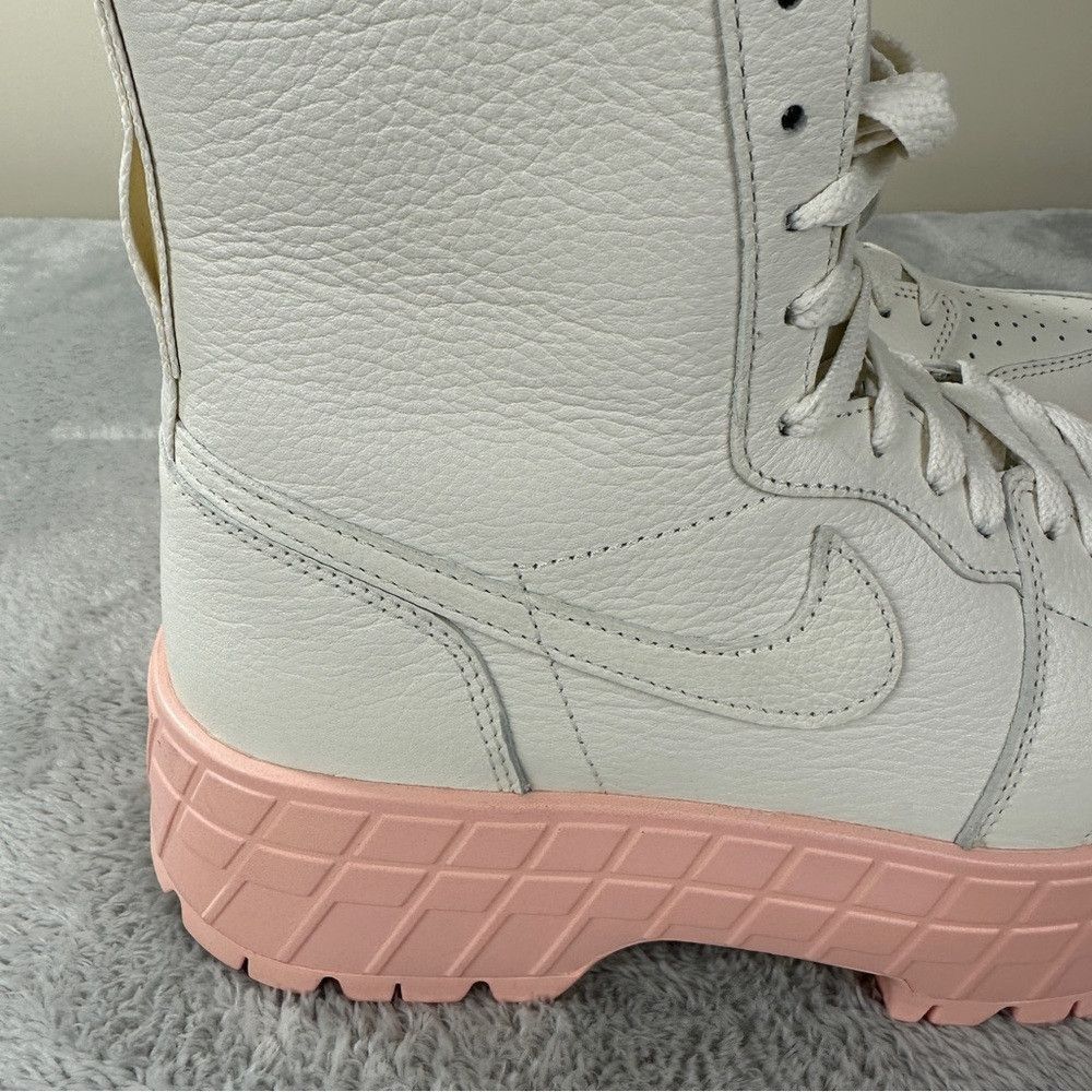 Jordan Brand Nike Air Jordan 1 Brooklyn Women's White Boots Sz 10 US/7.5 Size US 10 / IT 40 - 8 Thumbnail